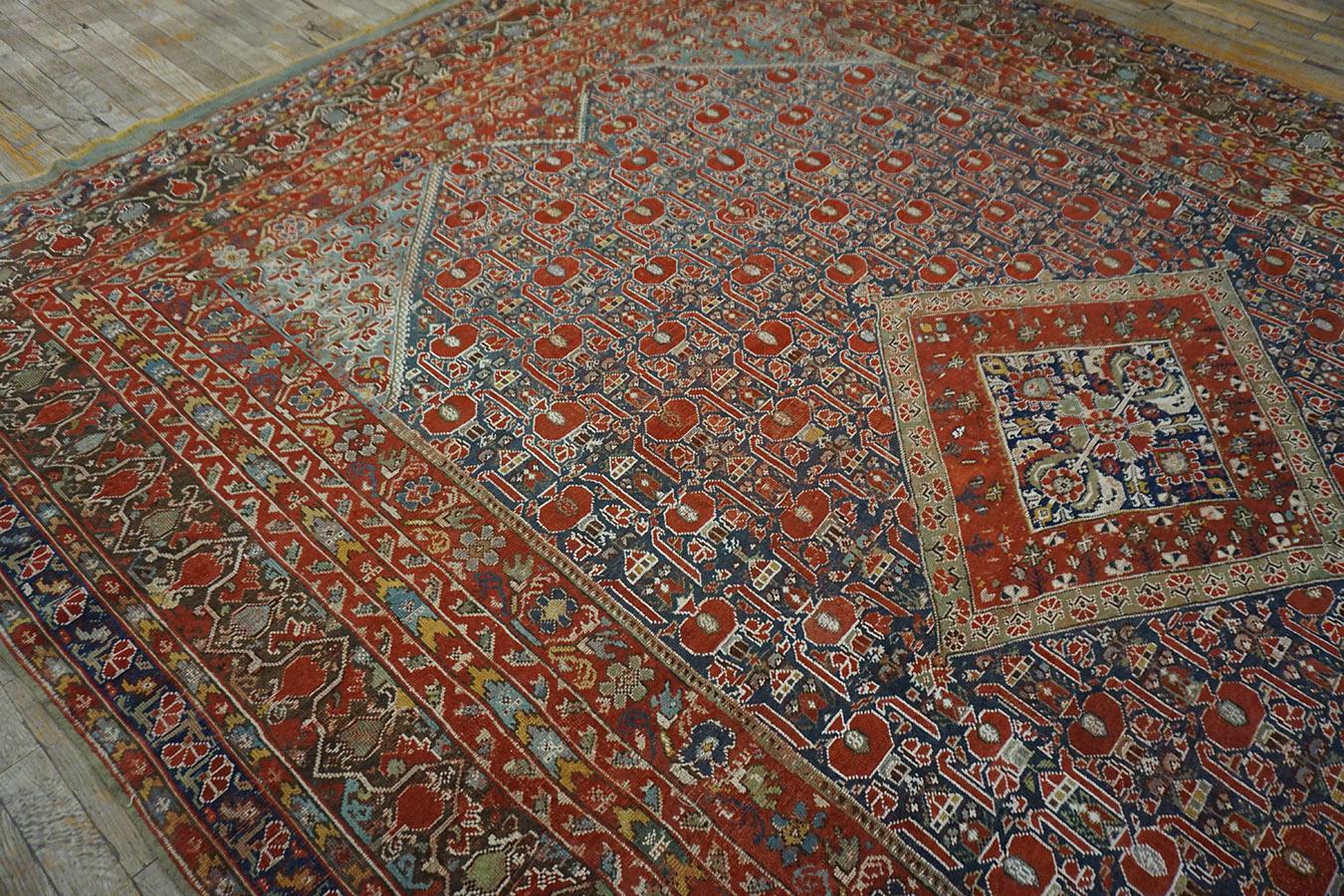 Wool Mid 18th Century Turkish Ghiordes Courtt Carpet 8'0