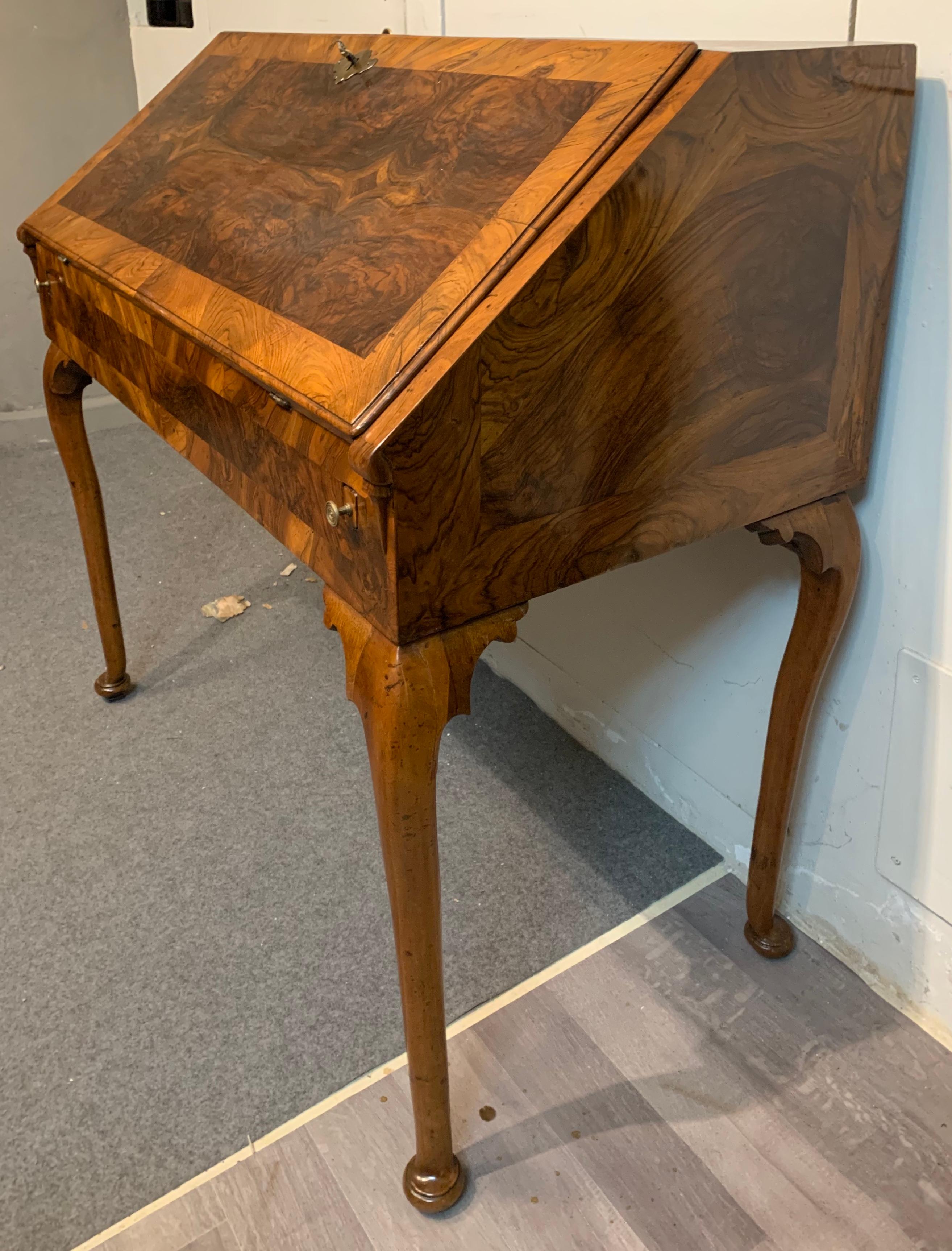 Walnut Mid 18th Century Tuscany Flap Desk