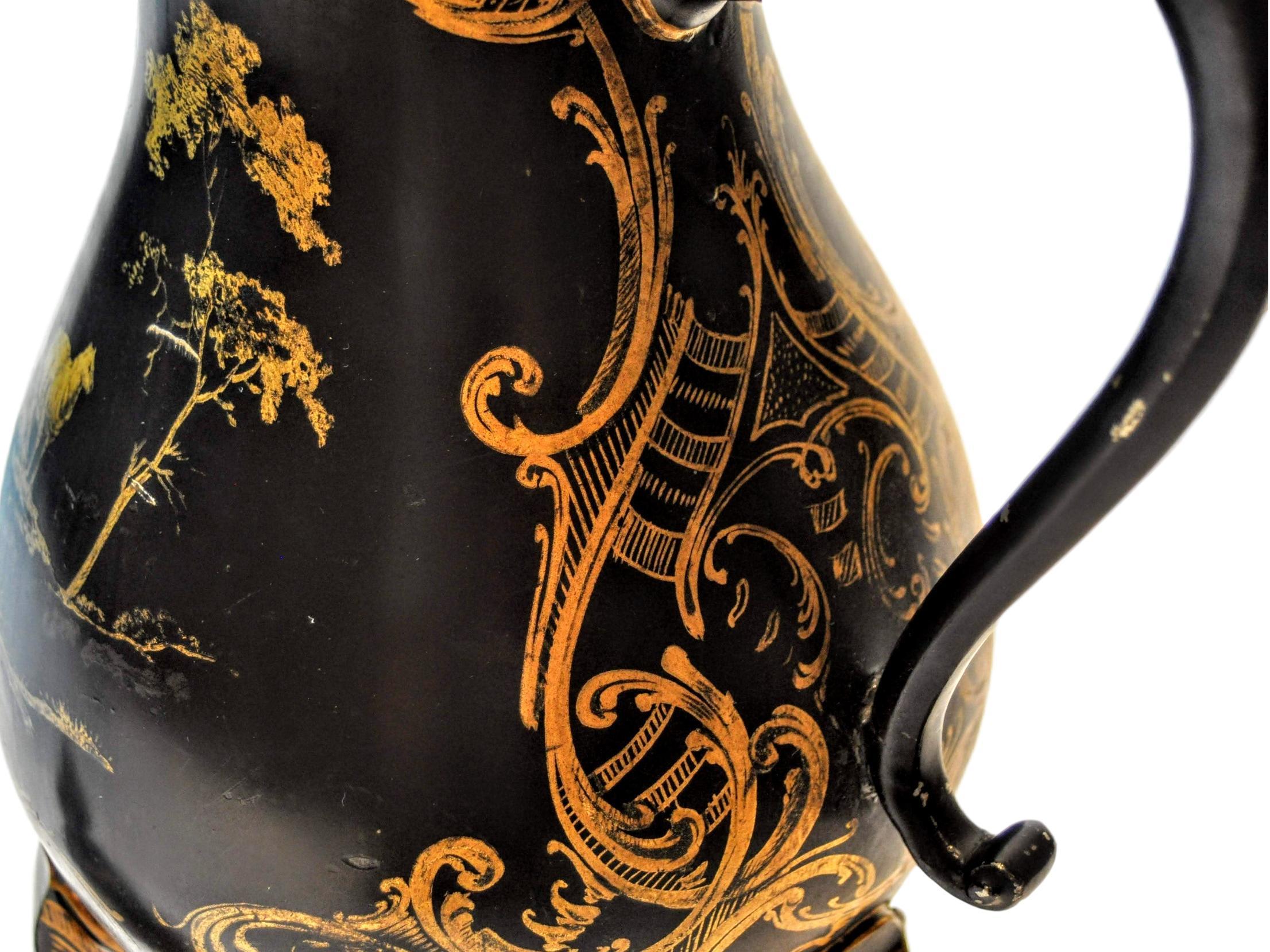 Mid-18th Century Very Rare Toleware Lidded Urn 3