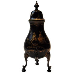Mid-18th Century Very Rare Toleware Lidded Urn