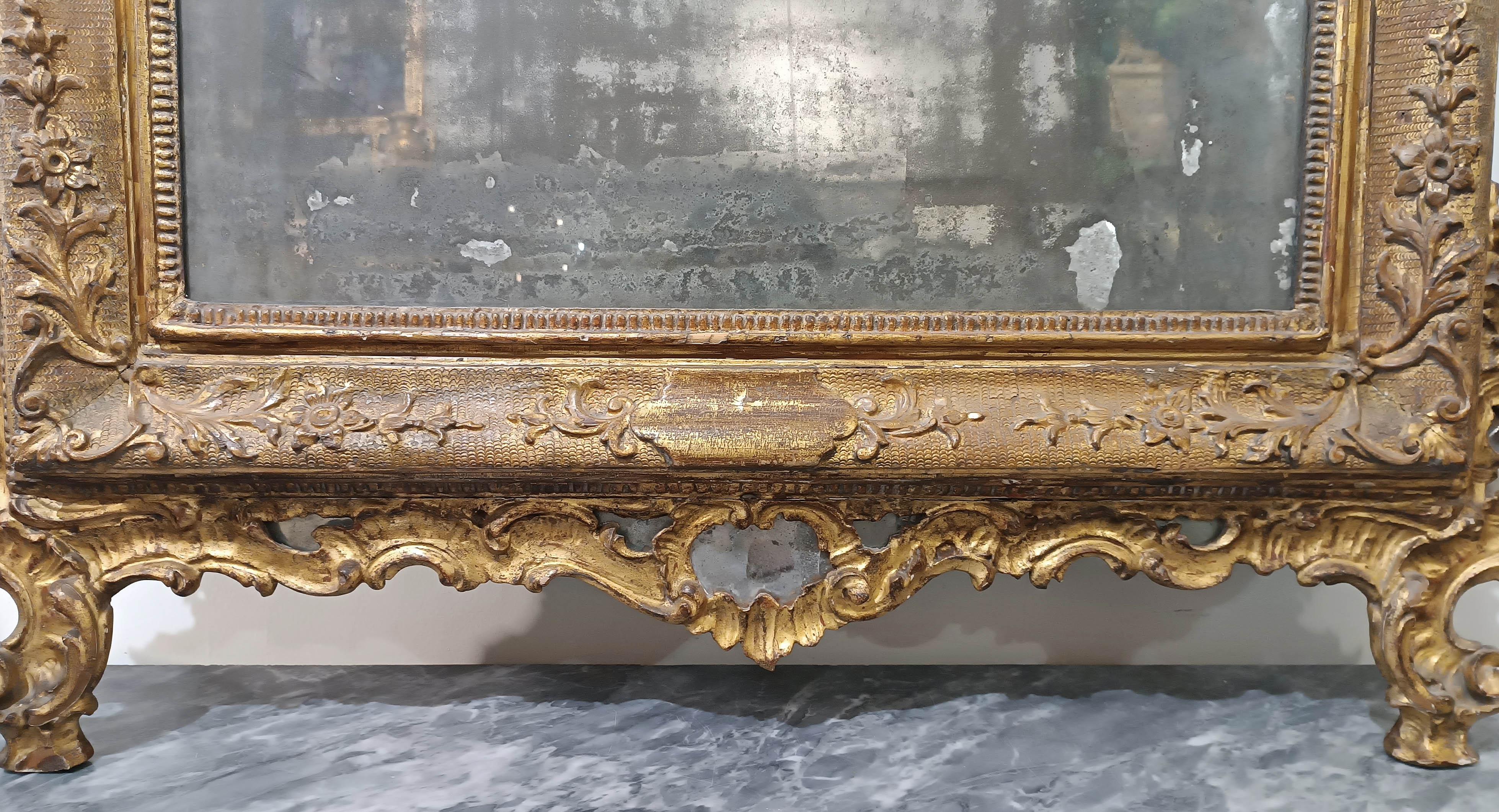 MID 18th CETURY VENETIAN LOUIS XV MIRROR In Good Condition In Firenze, FI