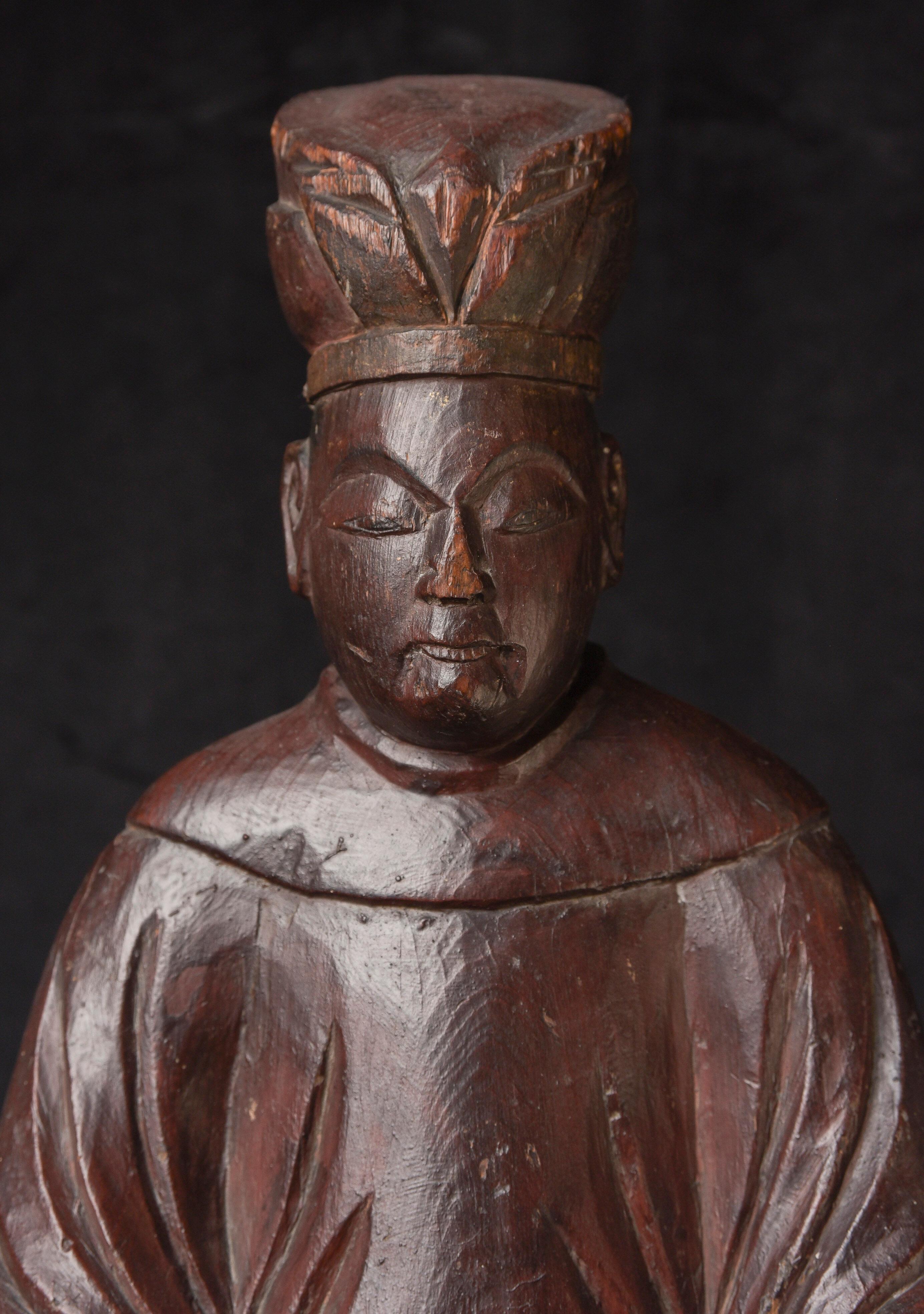 XVIIIe siècle et antérieur Figure bouddhiste japonaise du milieu du XVIIIe siècle. Pièce sublime avec une merveilleuse patine de plus de 250 ans en vente