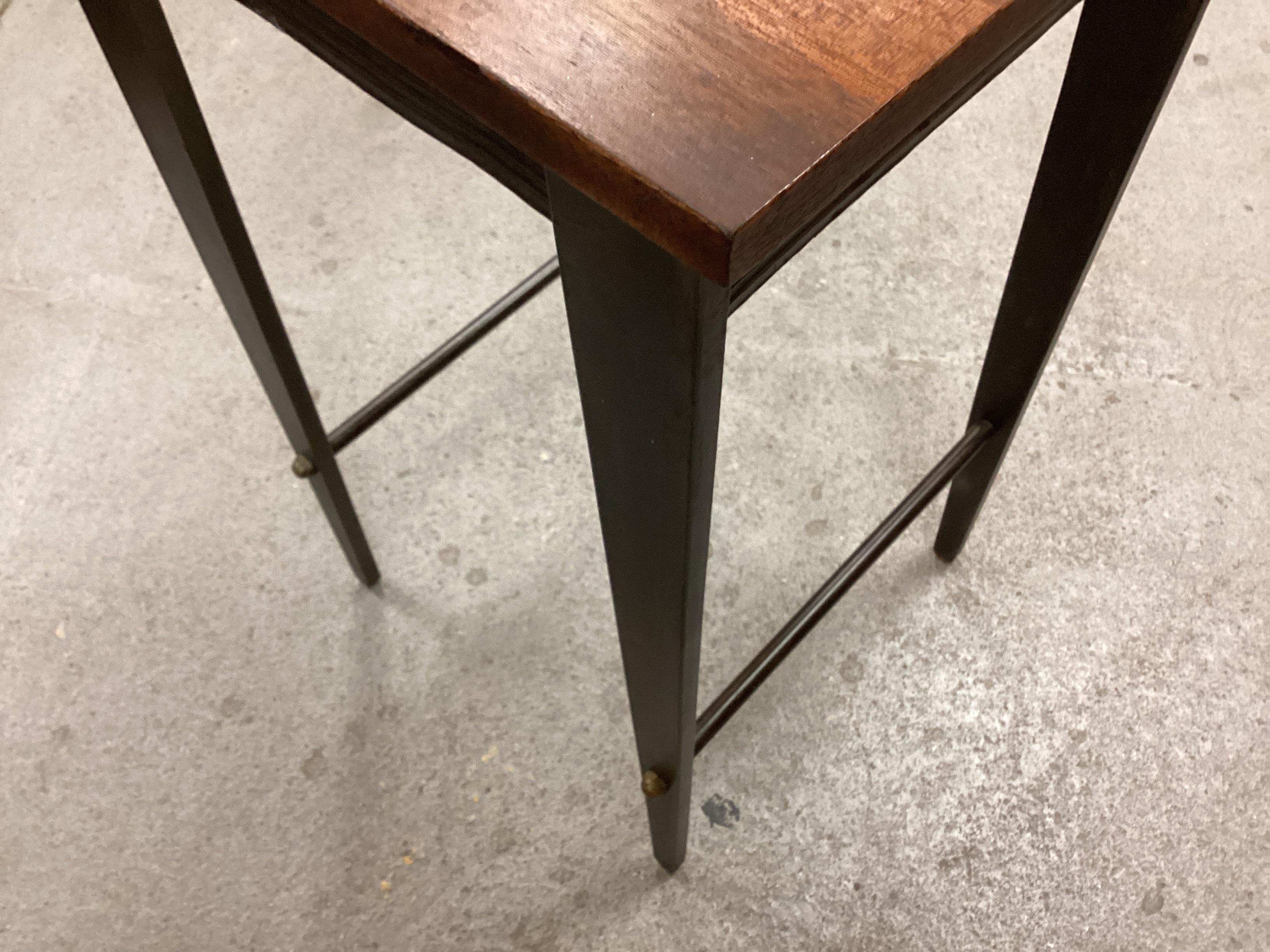 Mid-Century Modern Mid 1980s Wood and Steel Table by Will Stone For Sale