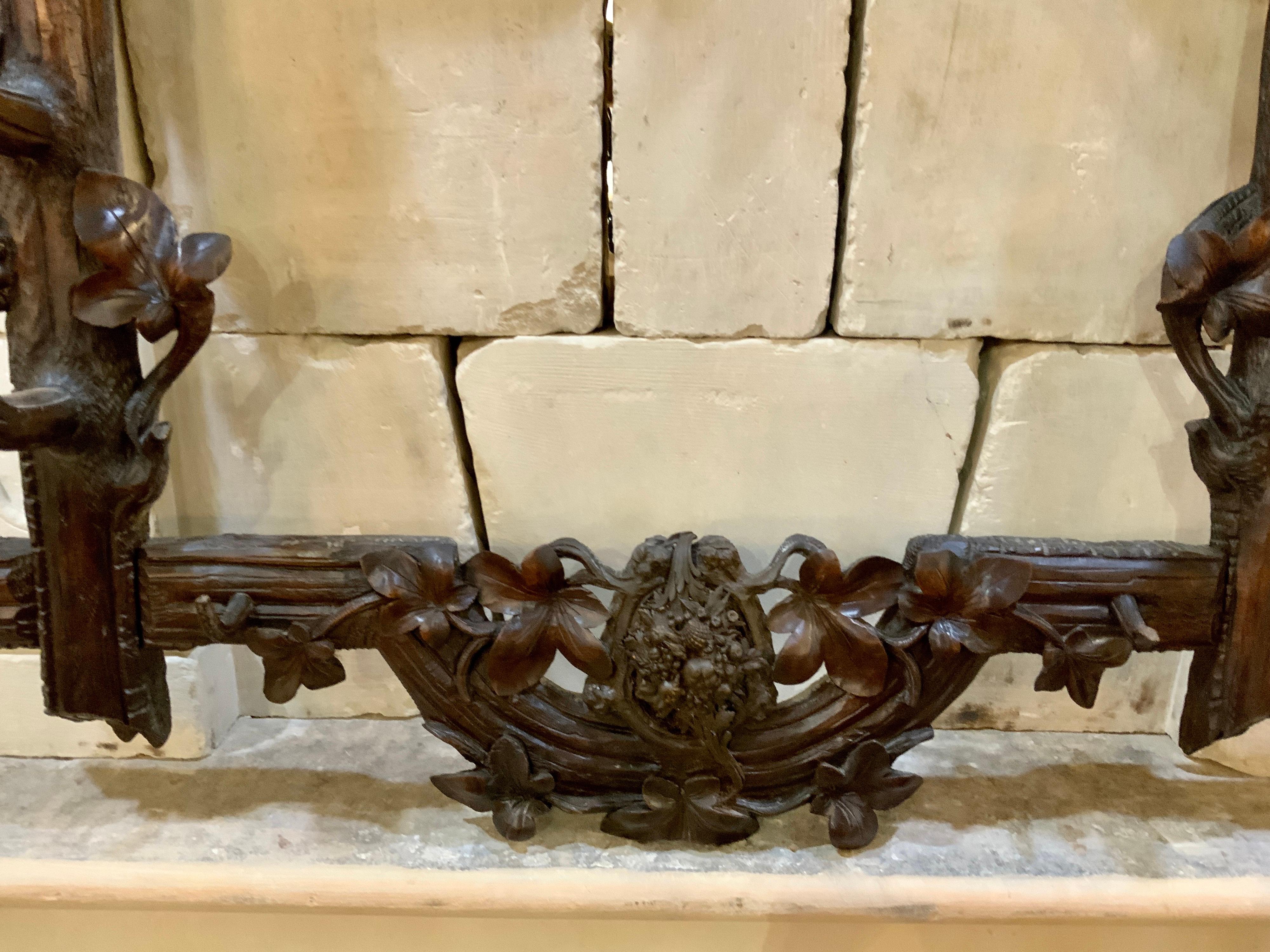 French Mid-19th Black Forest Gun Rack from France