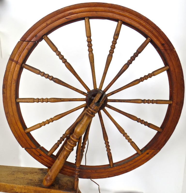 Mid19th Century American Spinning Wheel For Sale at 1stDibs spinning wheel for sale, antique