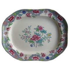 Copeland / Spode grand plat ou assiette à charcuterie du milieu du 19ème siècle, modèle 8036, vers 1850