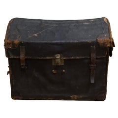 Mid 19th c. English Canvas Dome Travel Trunk c.1850