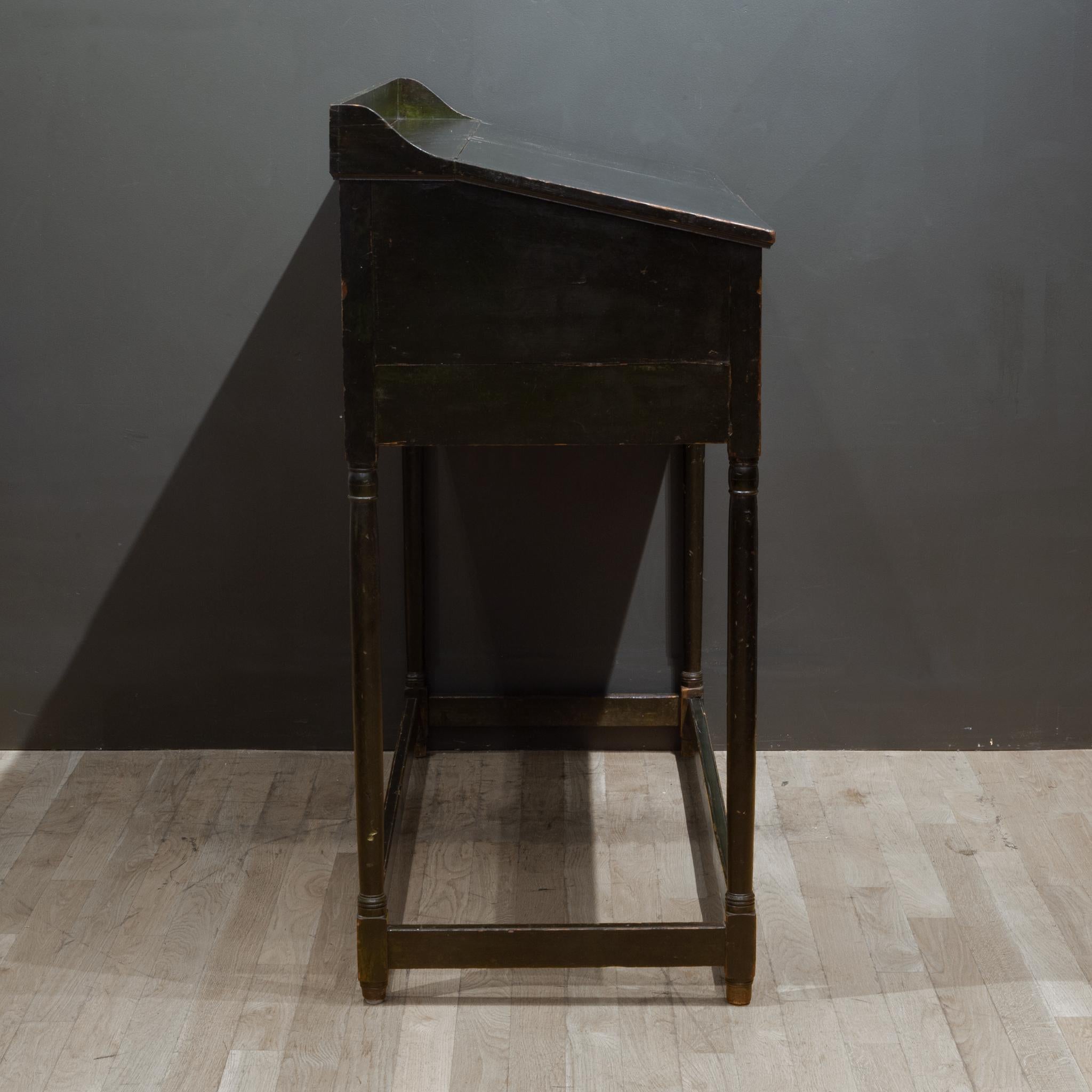 American Mid 19th C. Postmaster's Desk, c.1850-Contact us for more affordable shipping 