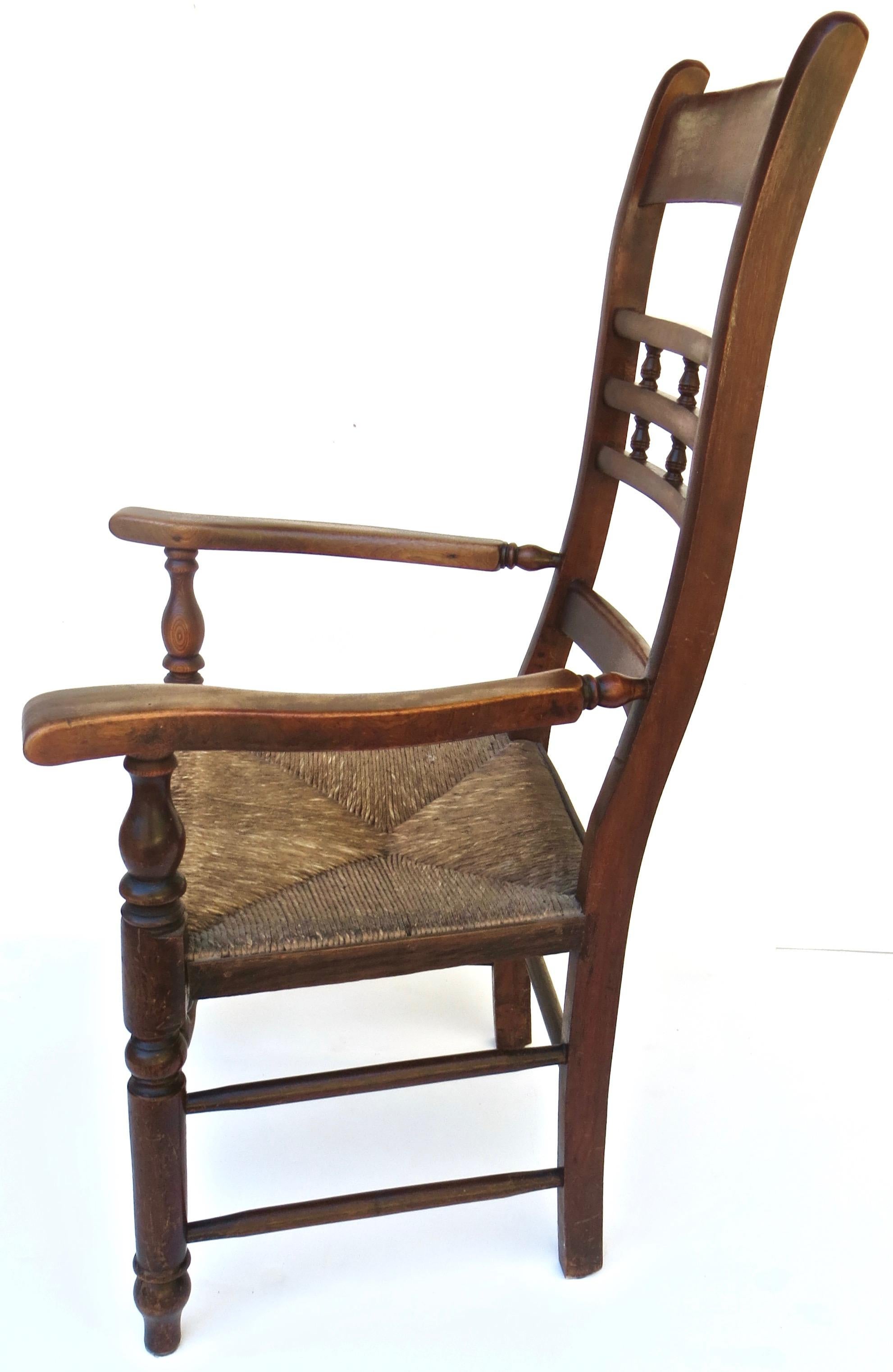 ladder back chairs with rush seats for sale