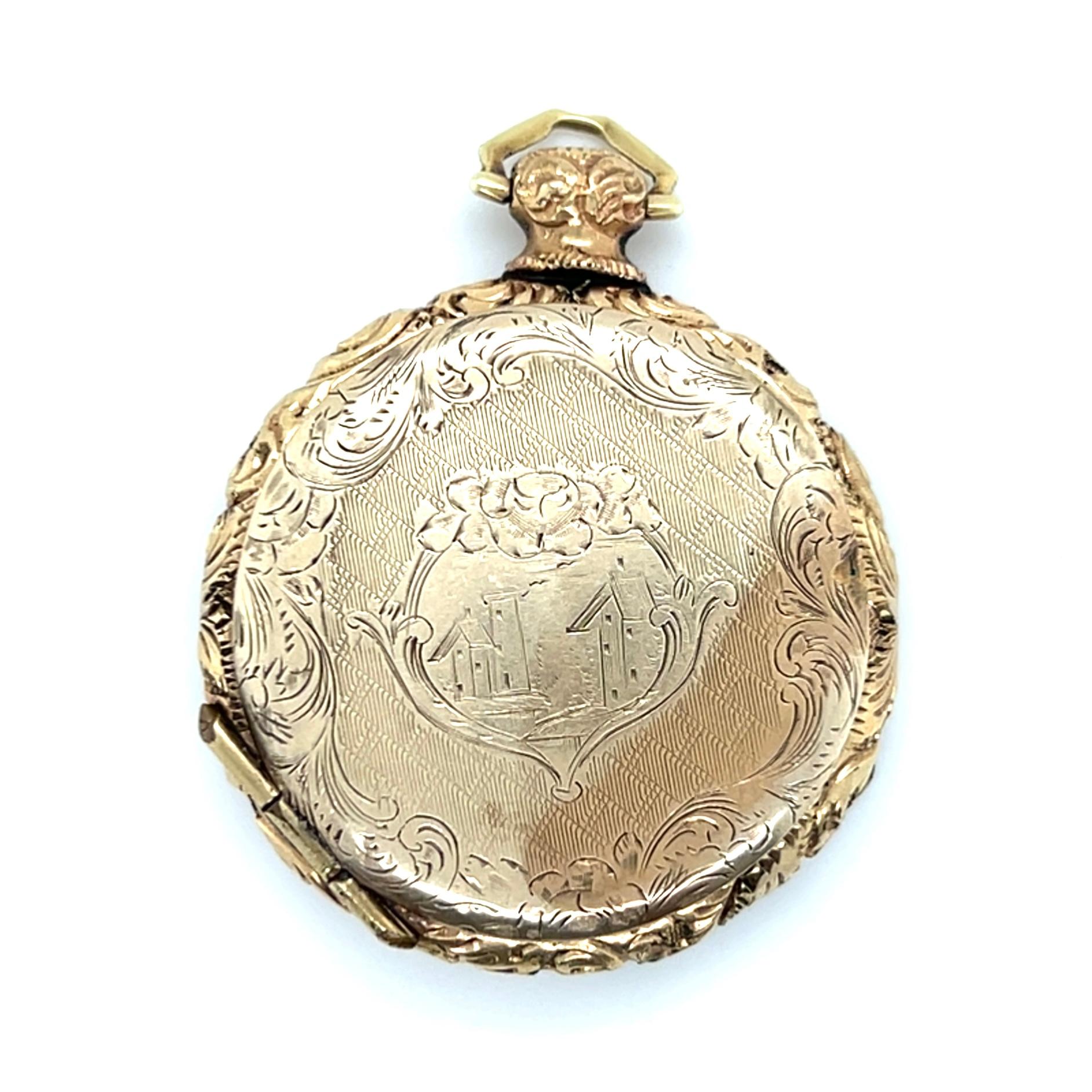 Mitte des 19. Jahrhunderts 10k Gelbgold Doppelseitige Medaille mit Daguerreotypie 1850s (Frühviktorianisch) im Angebot