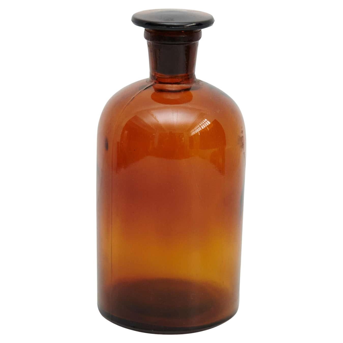 Victorianvintage amber apothecary jar