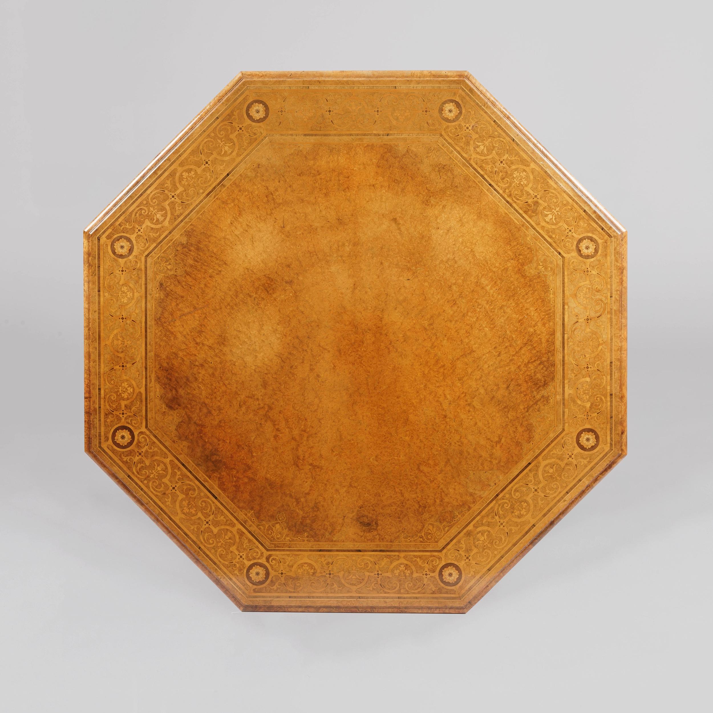 antique octagonal table