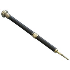 Mid-19th Century American Gold Mounted Combination Pen & Pencil Goodyears Patent