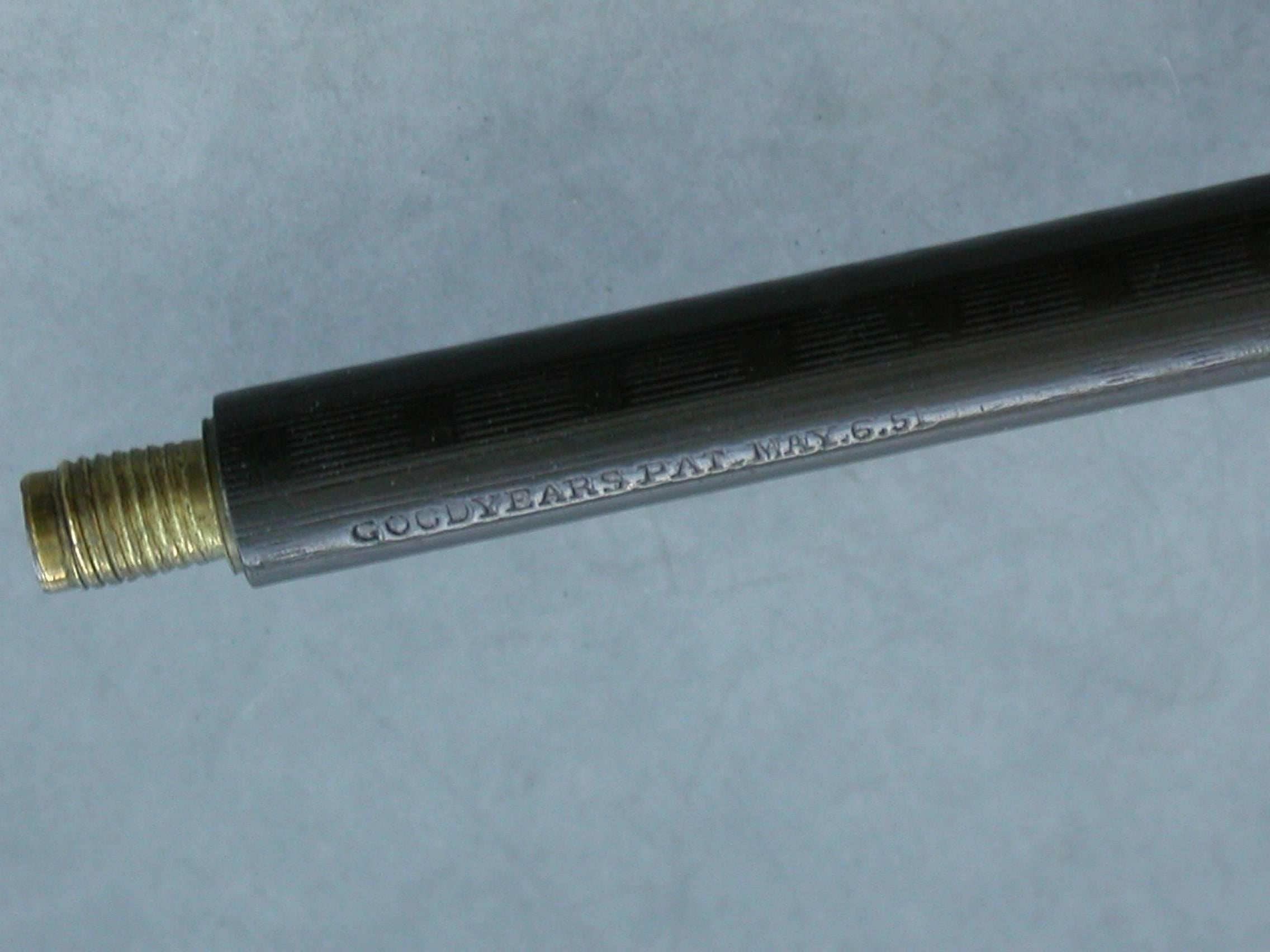 Mid-19th Century American Gold Mounted Combination Pen & Pencil Goodyears Patent For Sale 1