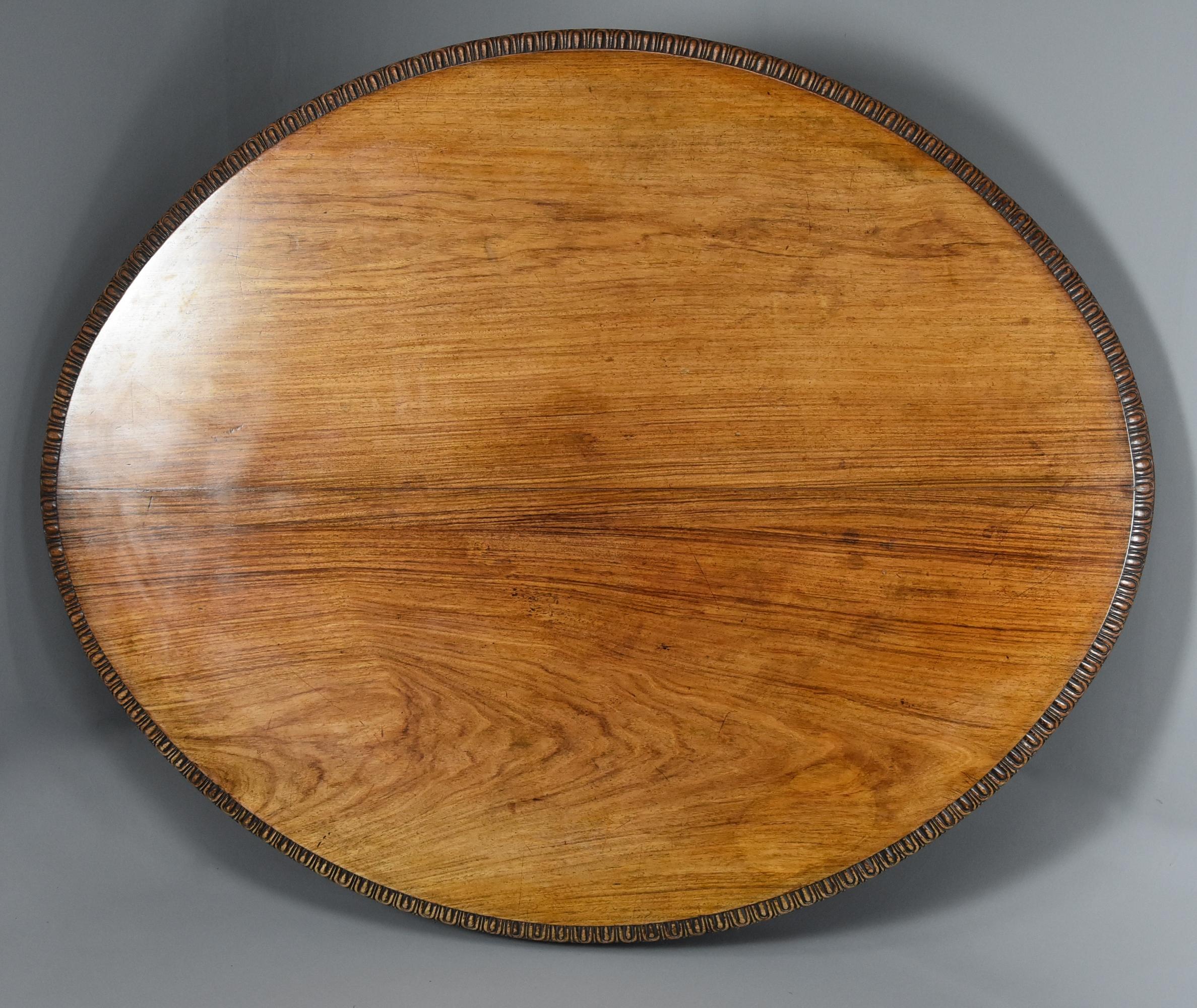 Mid-19th Century Anglo Indian Padouk Oval Centre Table with Superb Faded Patina 5