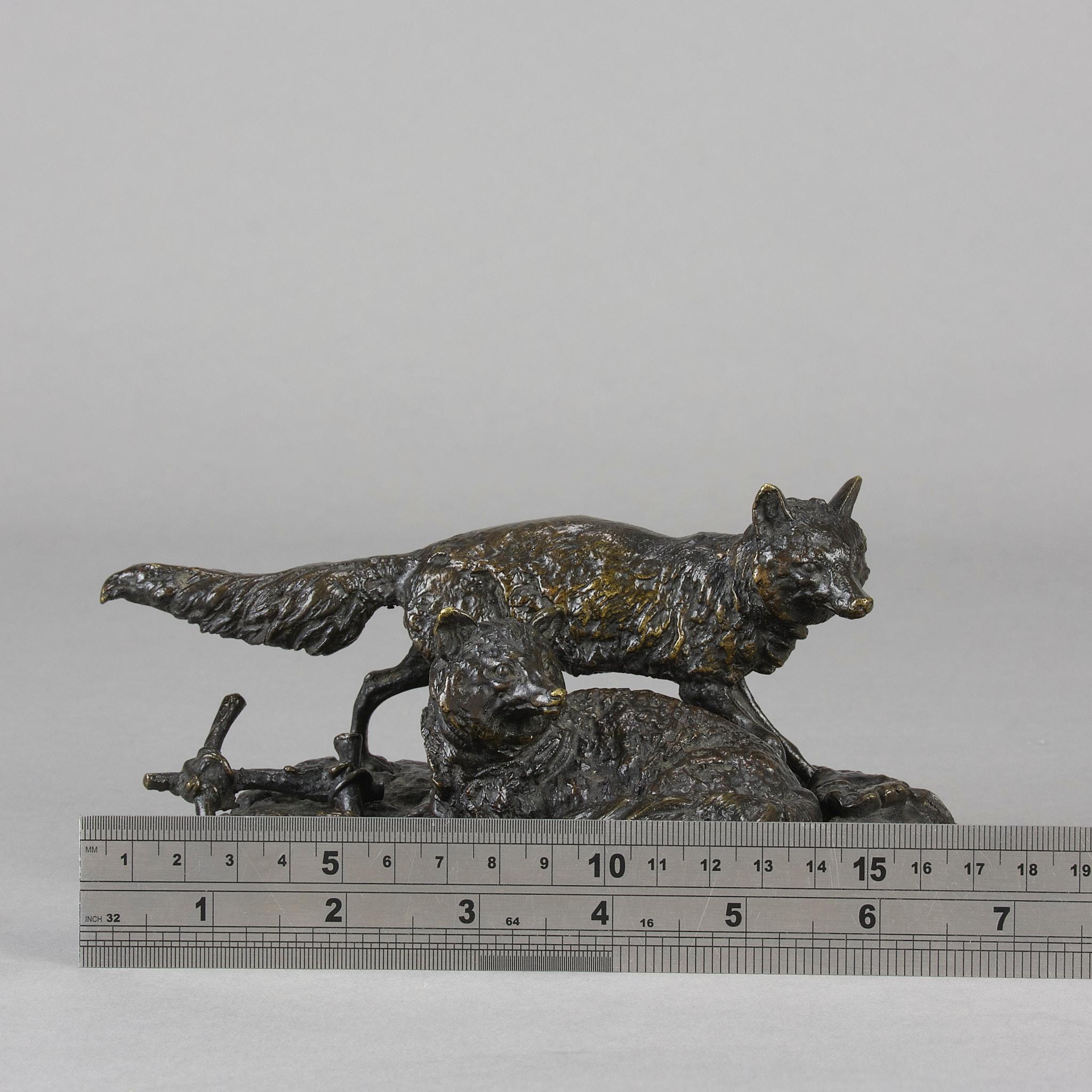 Bronzo Animalier della metà del XIX secolo con titolo 