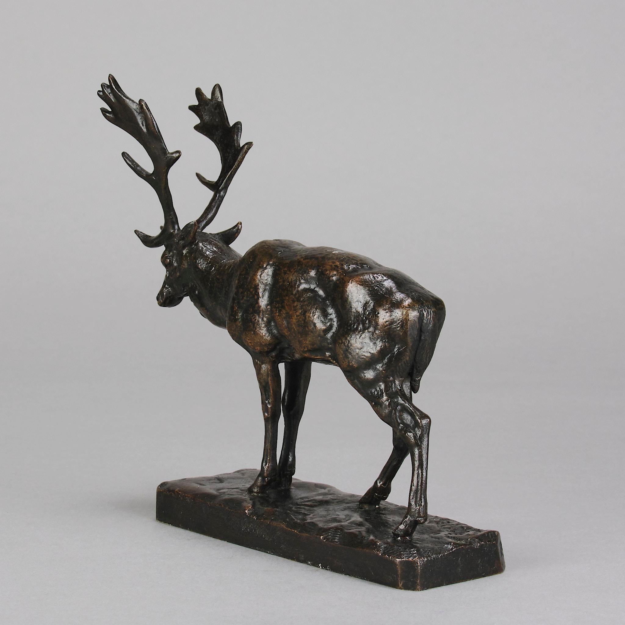 Mid 19th Century Animalier Bronze entitled 