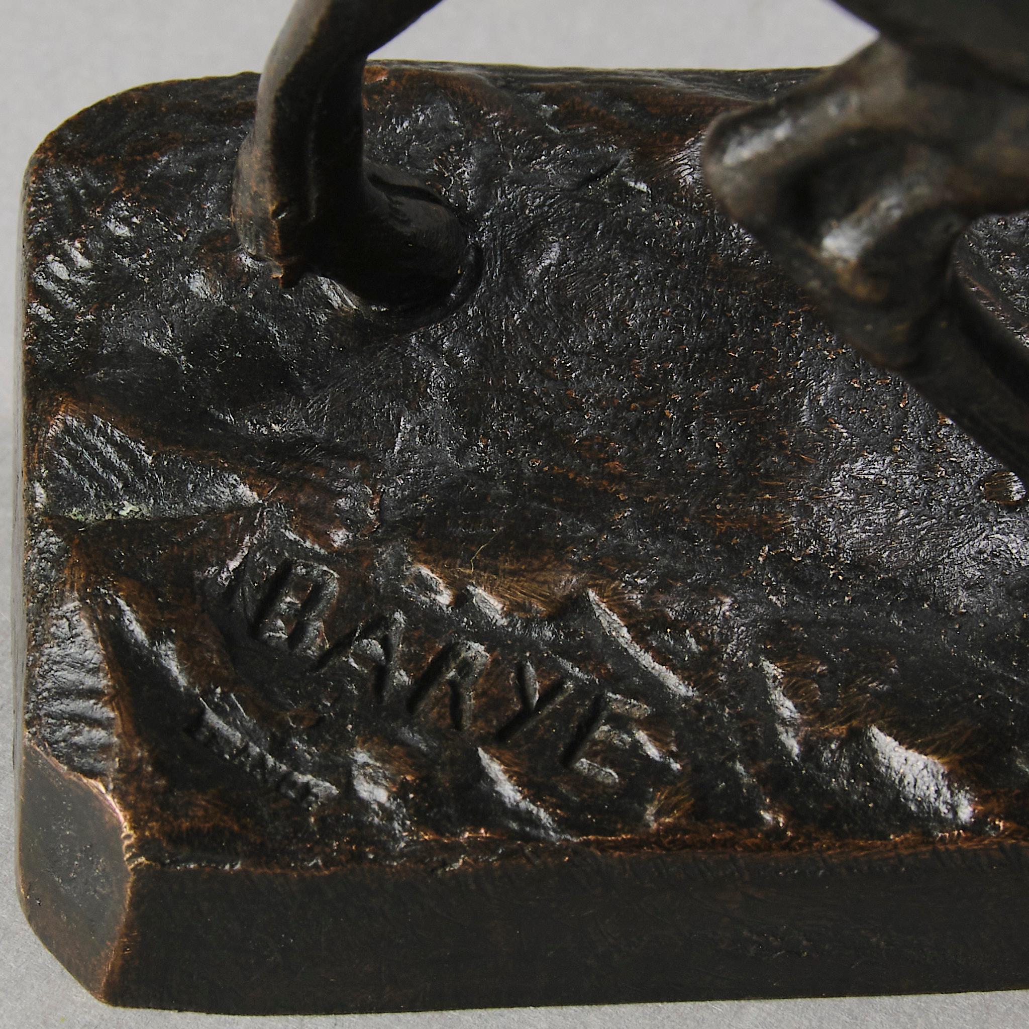 Mid 19th Century Animalier Bronze entitled 