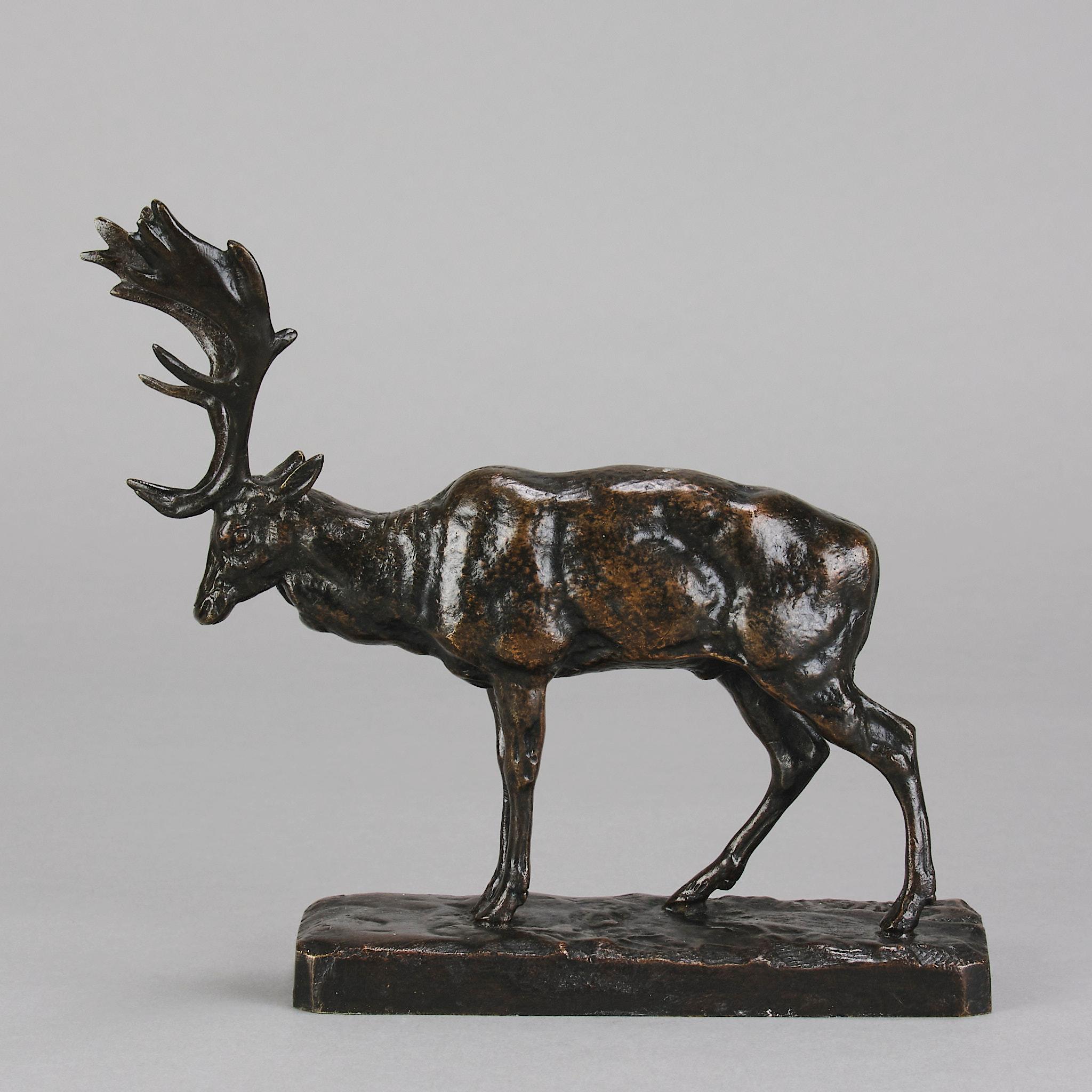 Art Nouveau Mid 19th Century Animalier Bronze entitled 
