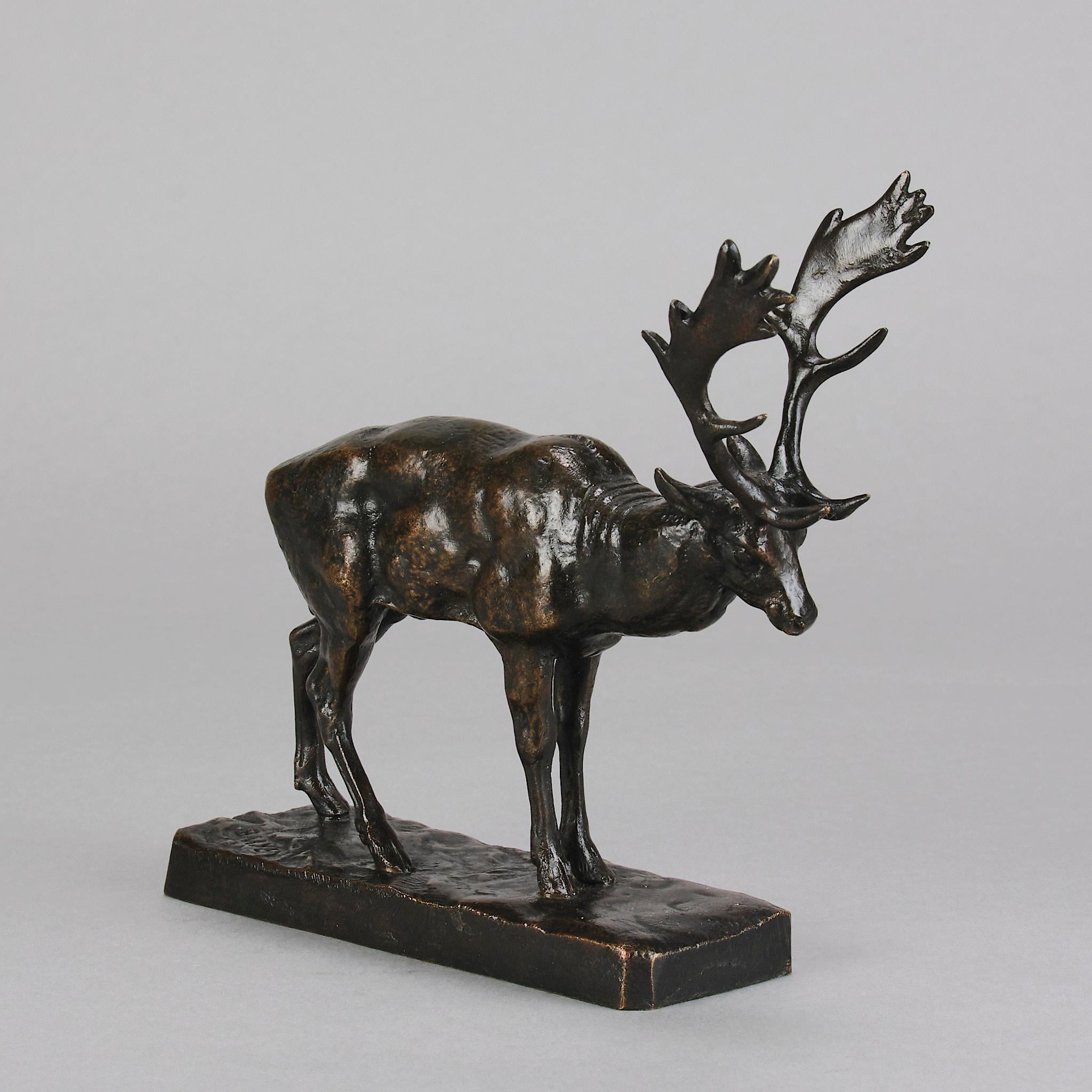 Mid 19th Century Animalier Bronze entitled 