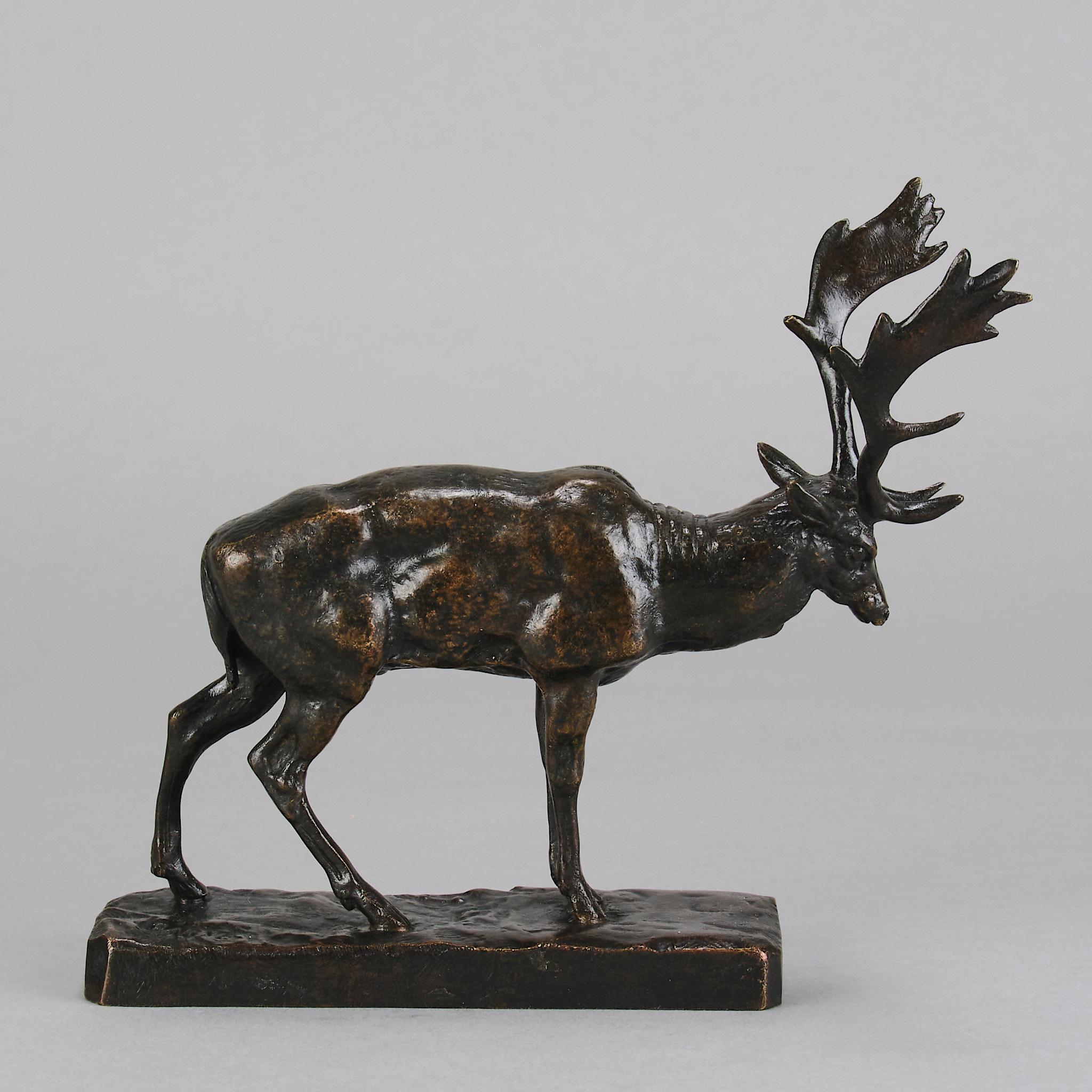 Mid 19th Century Animalier Bronze entitled 
