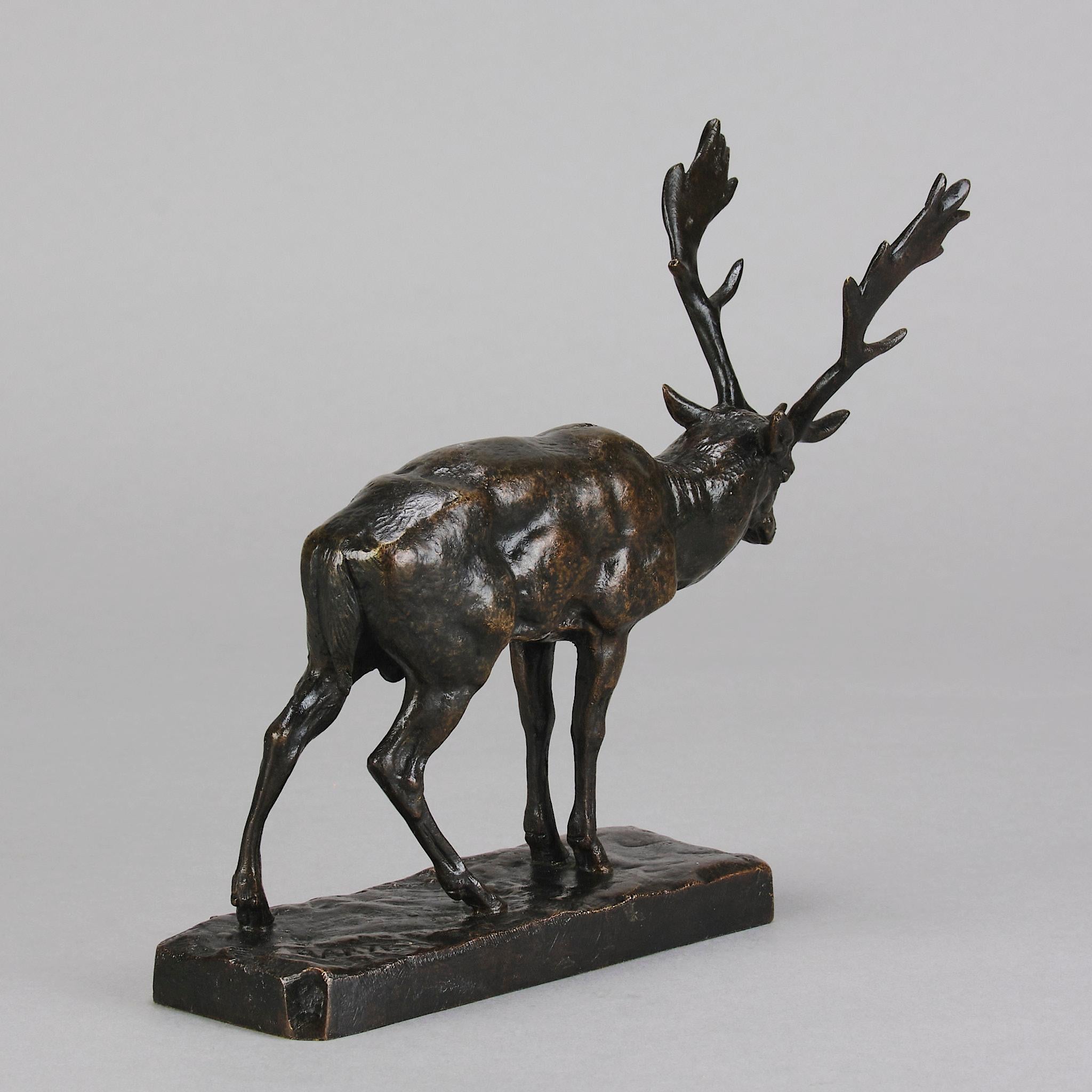 Mid 19th Century Animalier Bronze entitled 