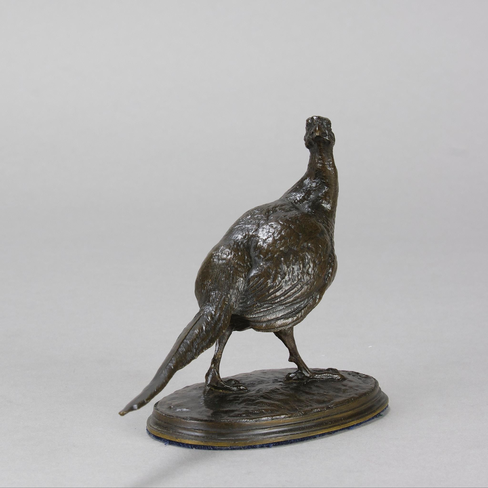 Bronzo Animalier della metà del XIX secolo intitolato 