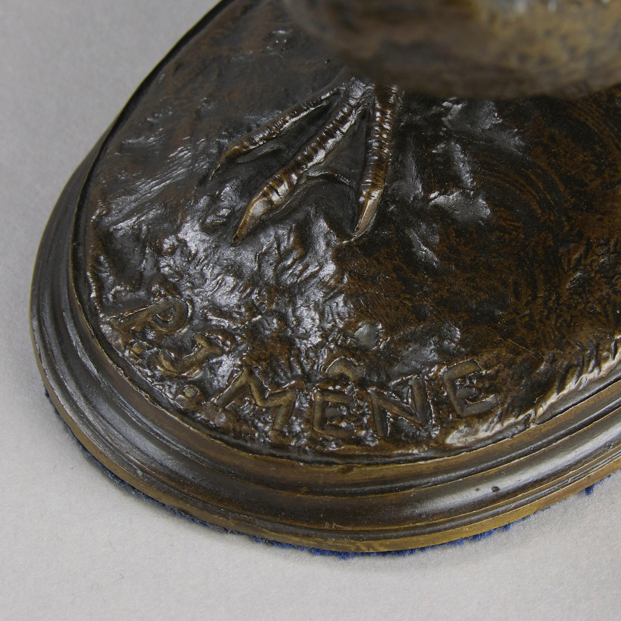 Bronzo Animalier della metà del XIX secolo intitolato 