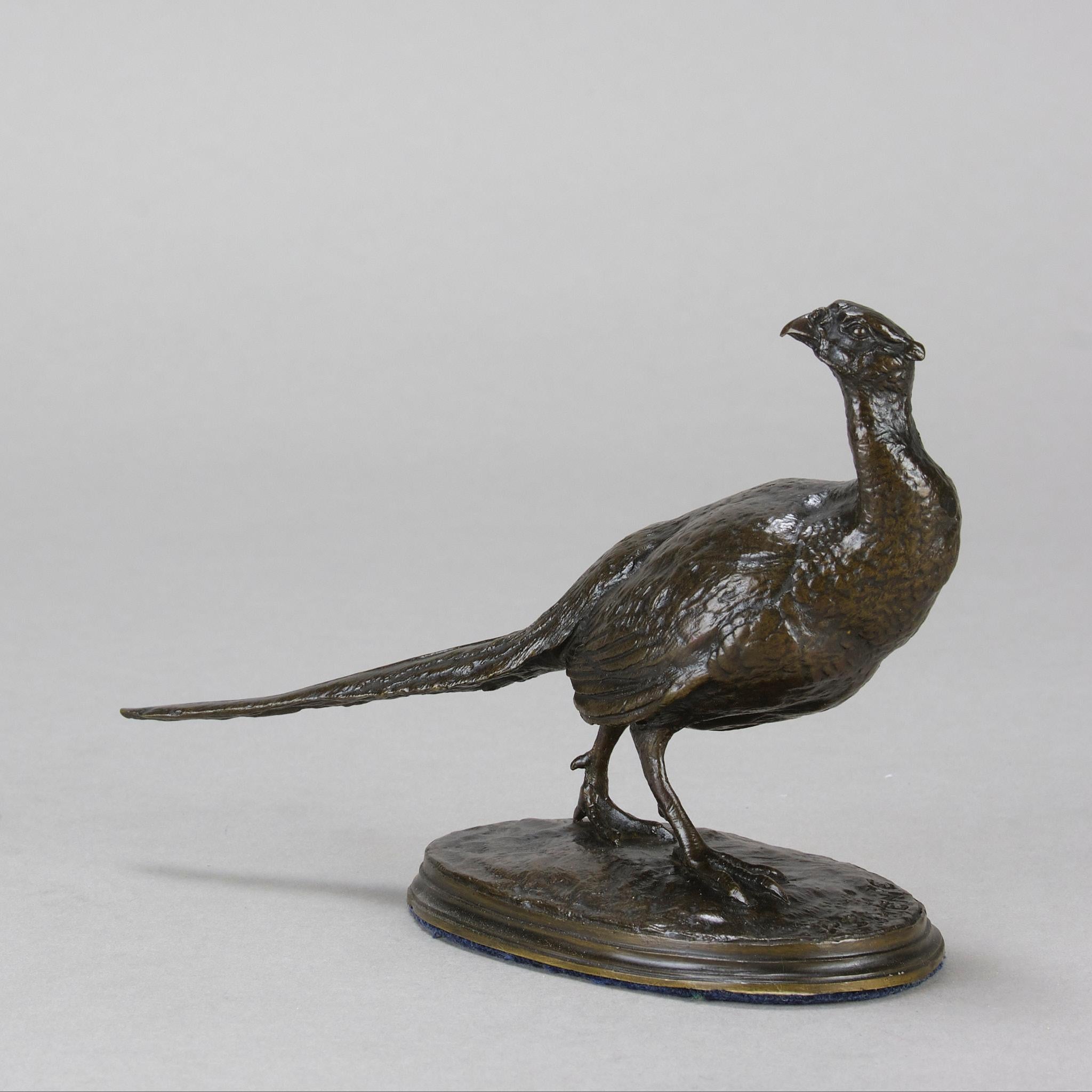 Francese Bronzo Animalier della metà del XIX secolo intitolato 