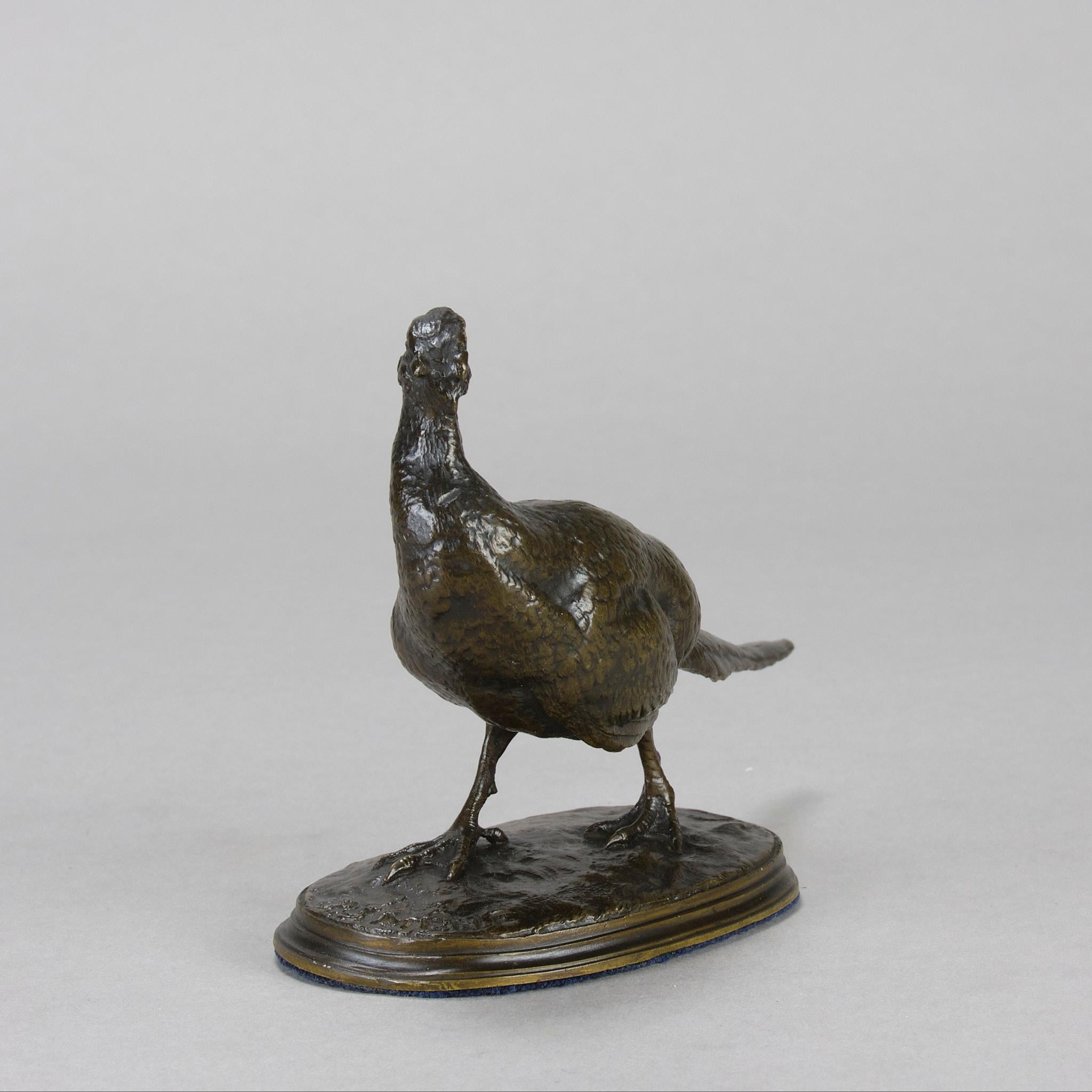 Bronzo Animalier della metà del XIX secolo intitolato 