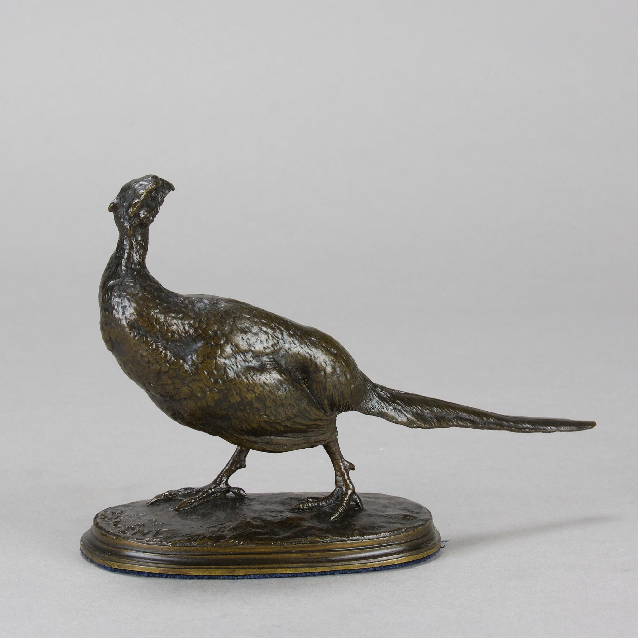 Bronzo Animalier della metà del XIX secolo intitolato 