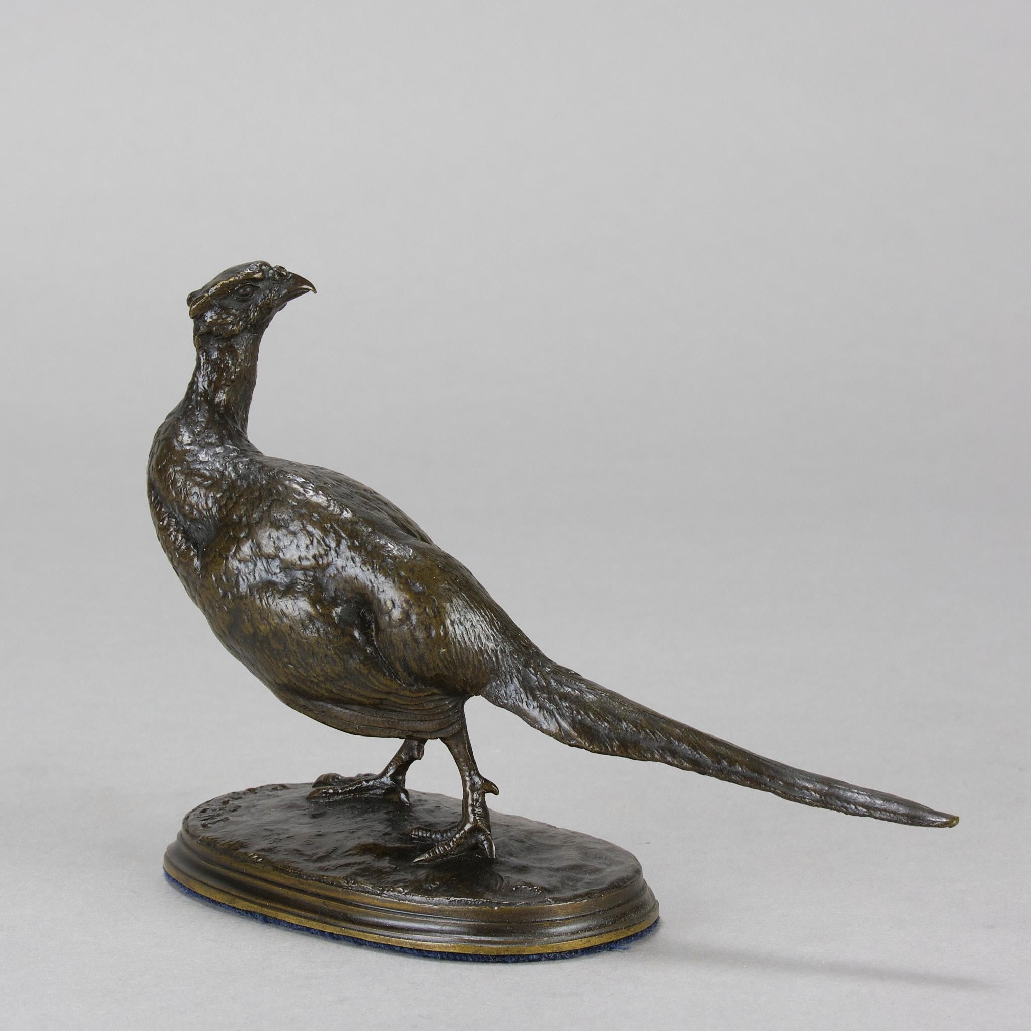 Bronzo Animalier della metà del XIX secolo intitolato 