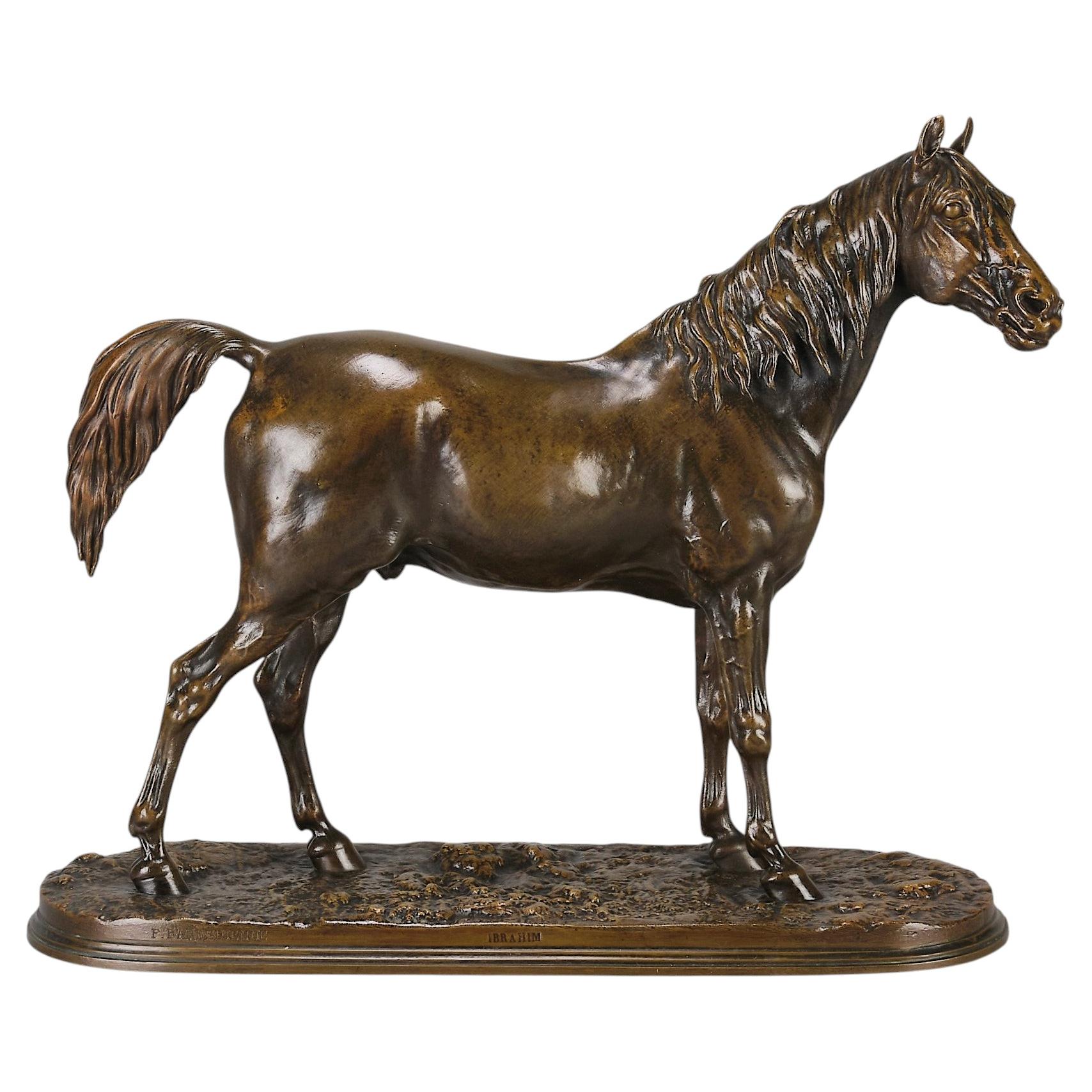 Bronze Animalier du milieu du 19ème siècle intitulé "Ibrahim" par P J Mêne en vente
