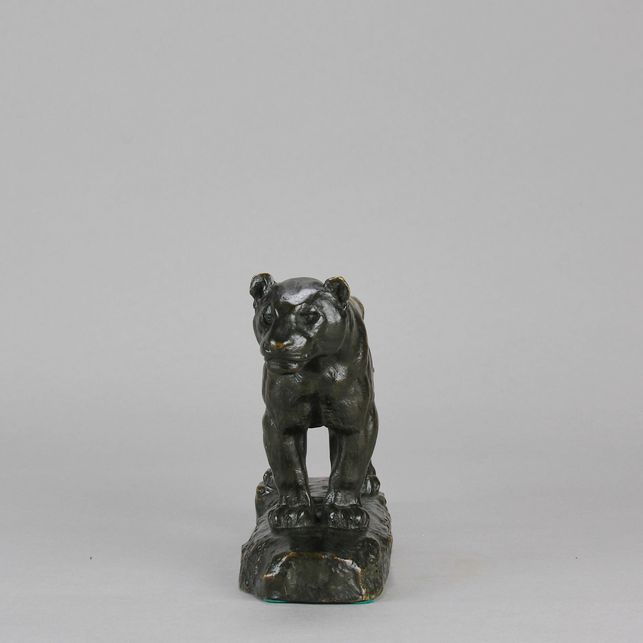 Cast Mid 19th Century Animalier Bronze entitled 