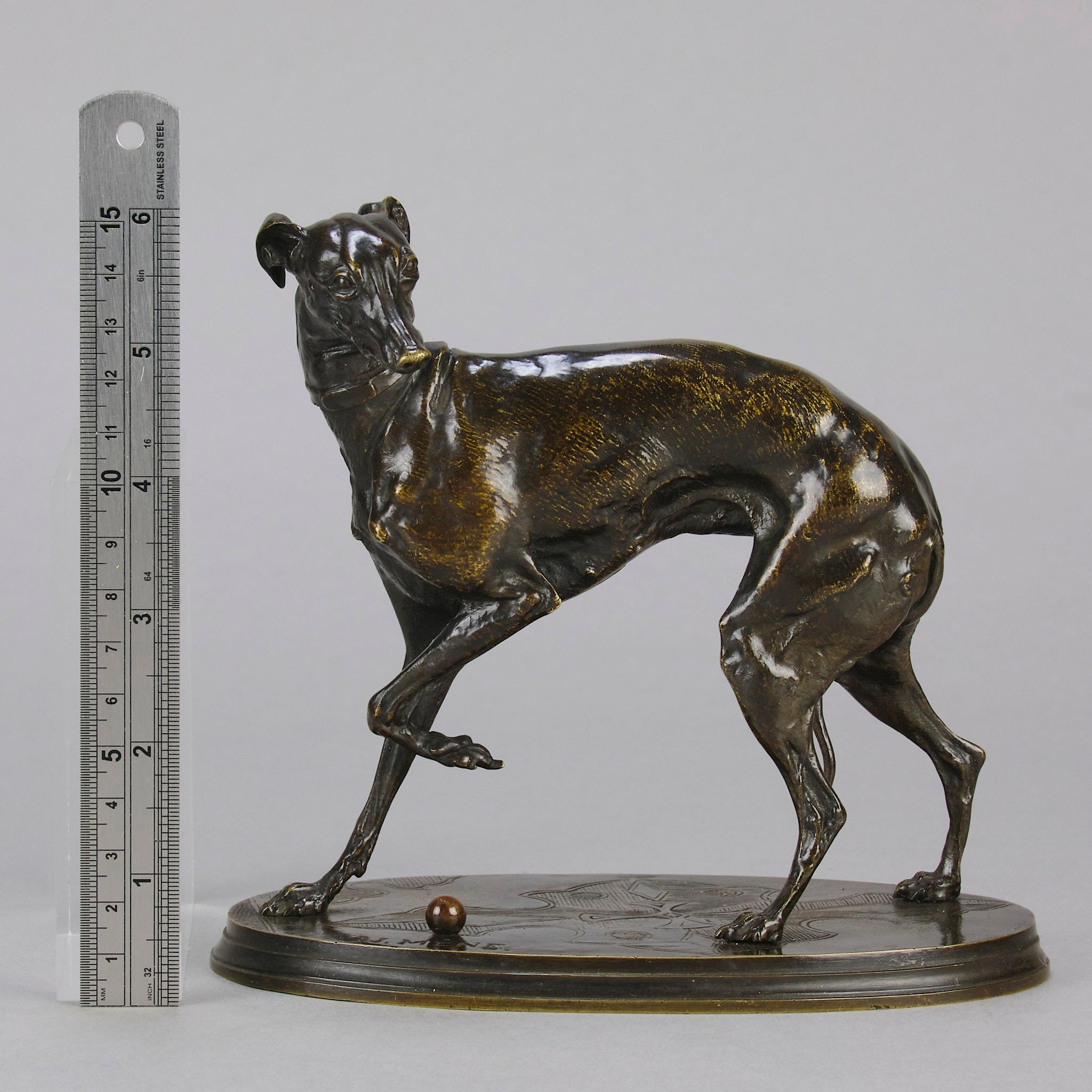 Escultura de bronce animalier de mediados del siglo XIX titulada 