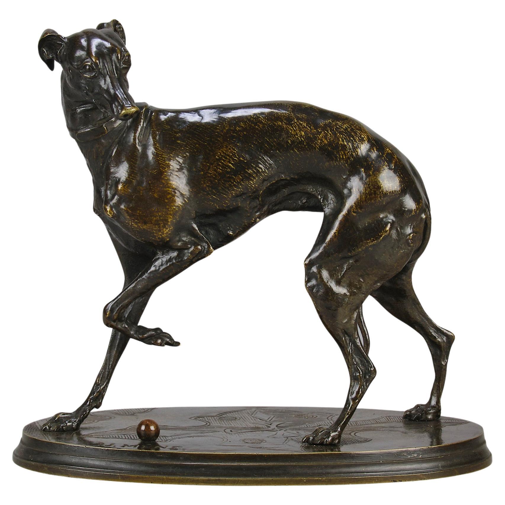 Mid 19th Century Animalier Bronze Sculpture entitled "Jiji" by P J Mêne