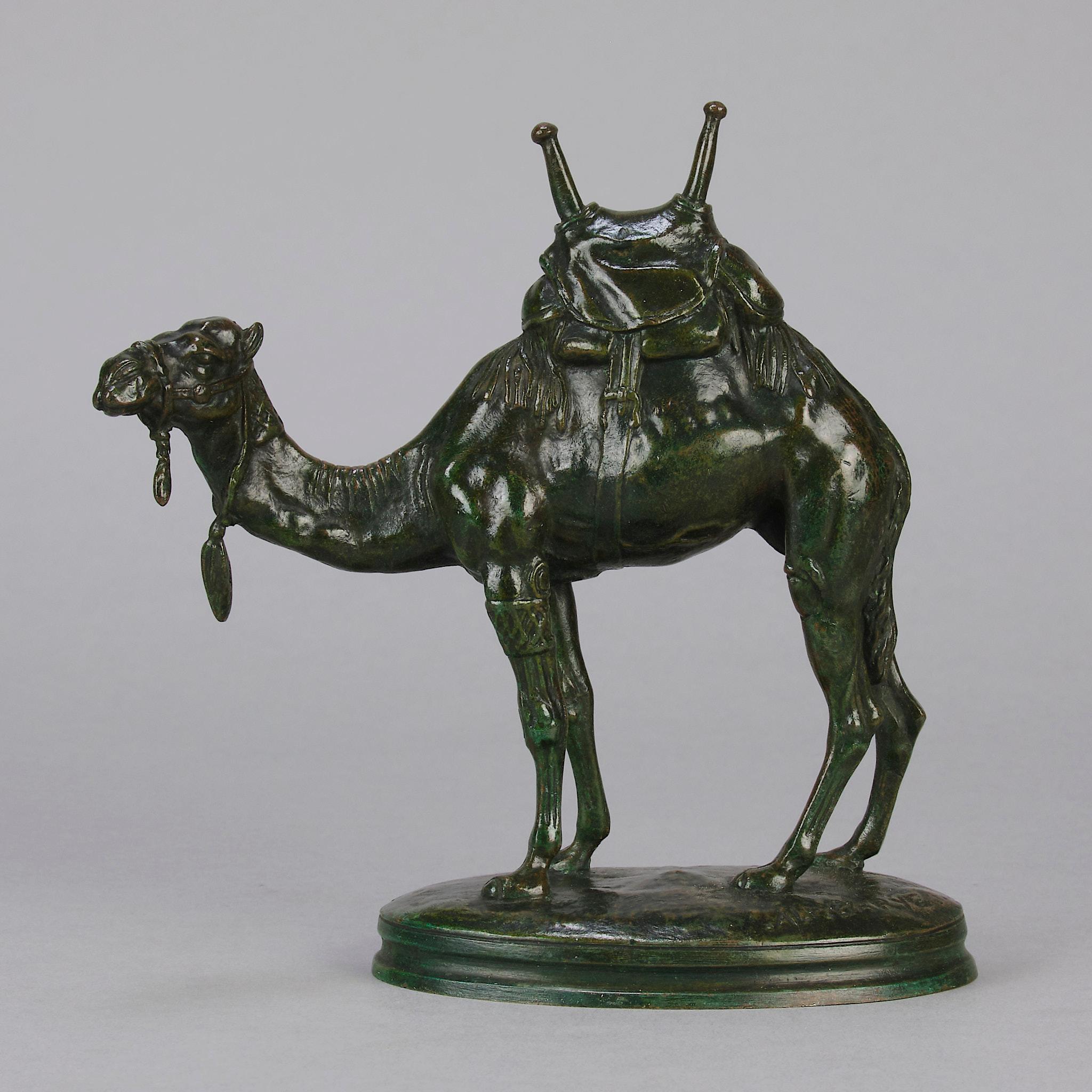 Escultura de bronce animalier de mediados del siglo XIX 