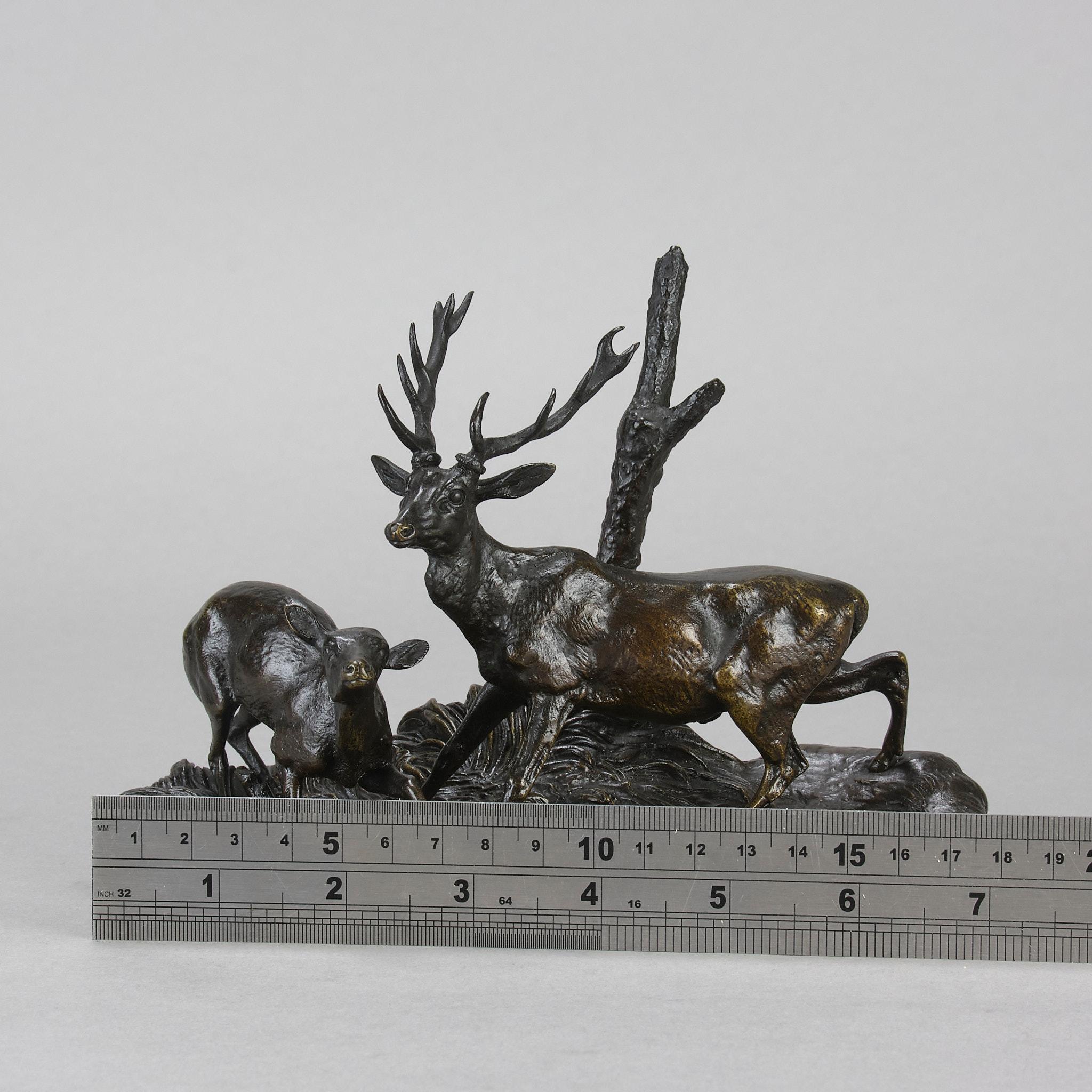 Estudio de bronce animalier de mediados del siglo XIX 