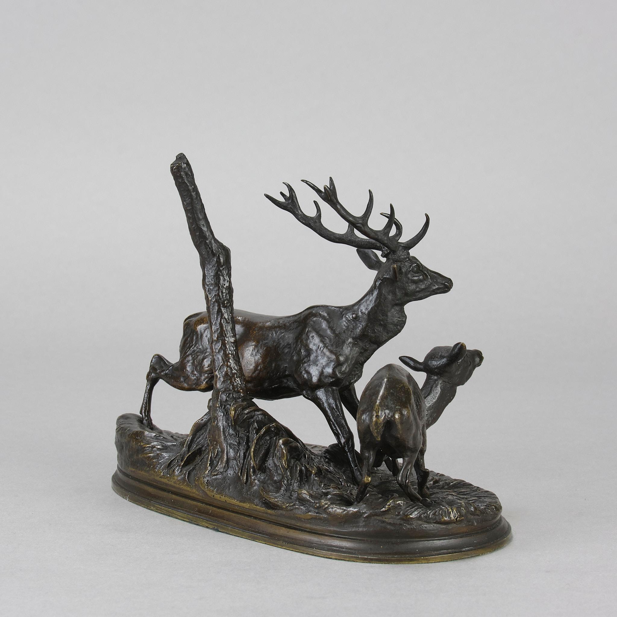 Estudio de bronce animalier de mediados del siglo XIX 