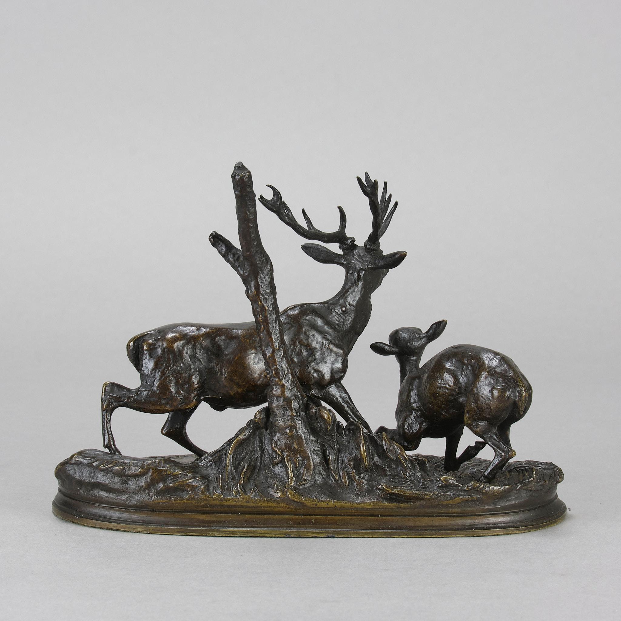 Estudio de bronce animalier de mediados del siglo XIX 