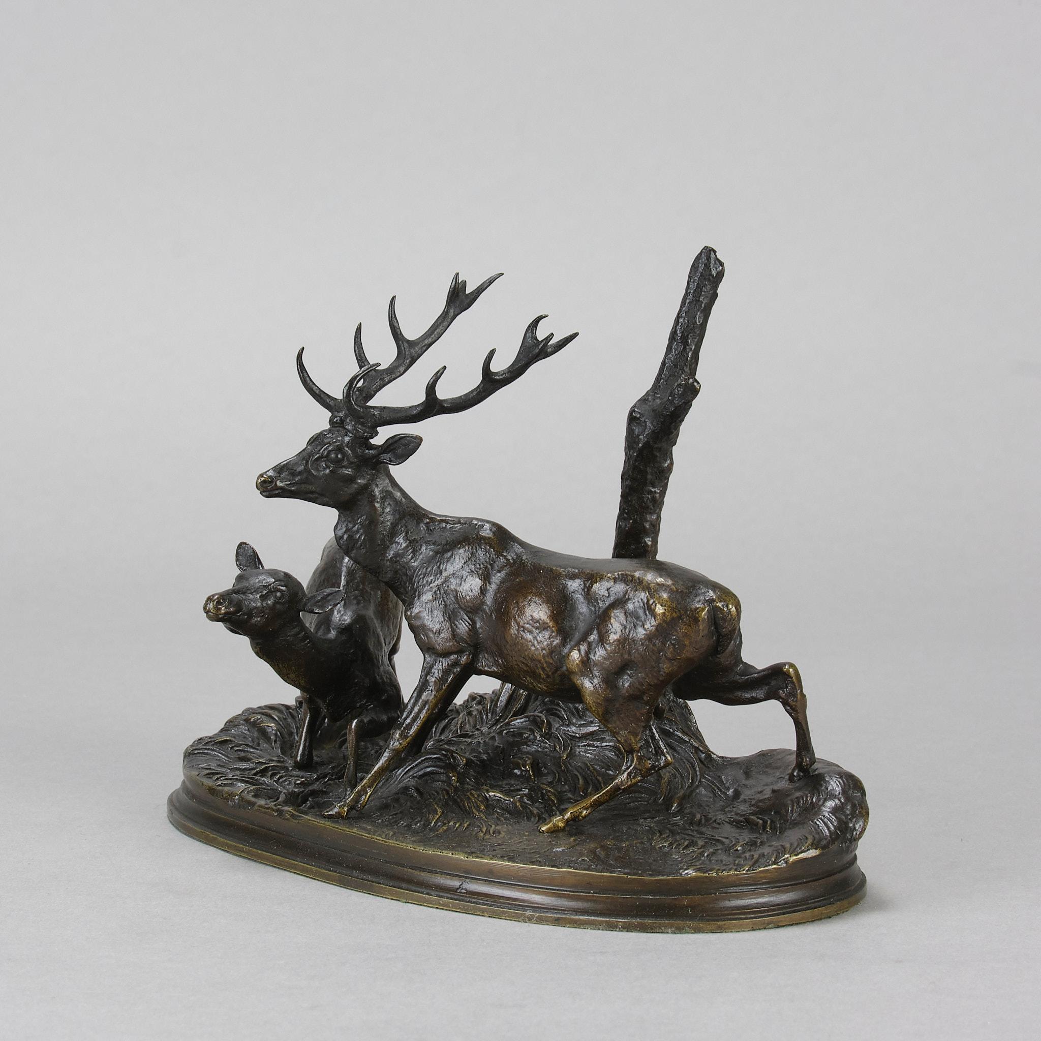 Estudio de bronce animalier de mediados del siglo XIX 