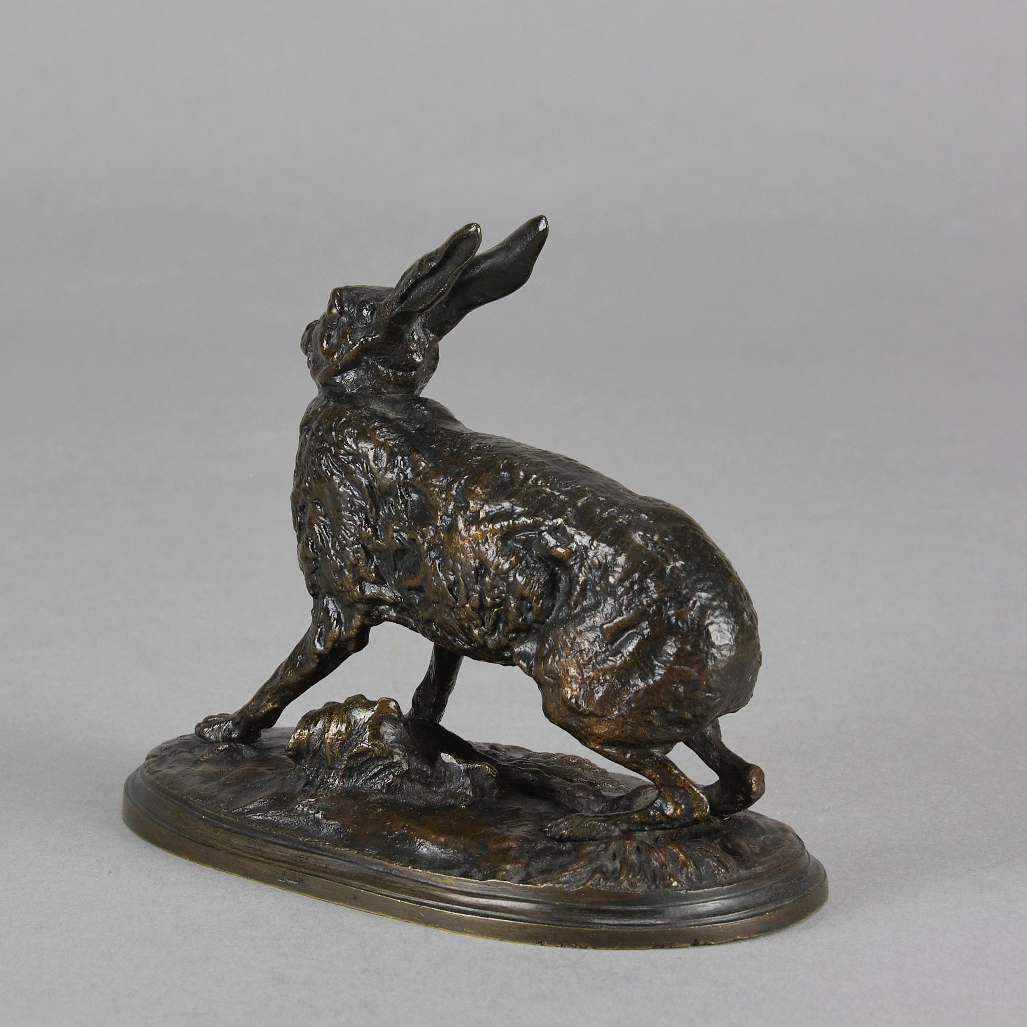 Moulage Étude en bronze animalier du milieu du XIXe siècle 