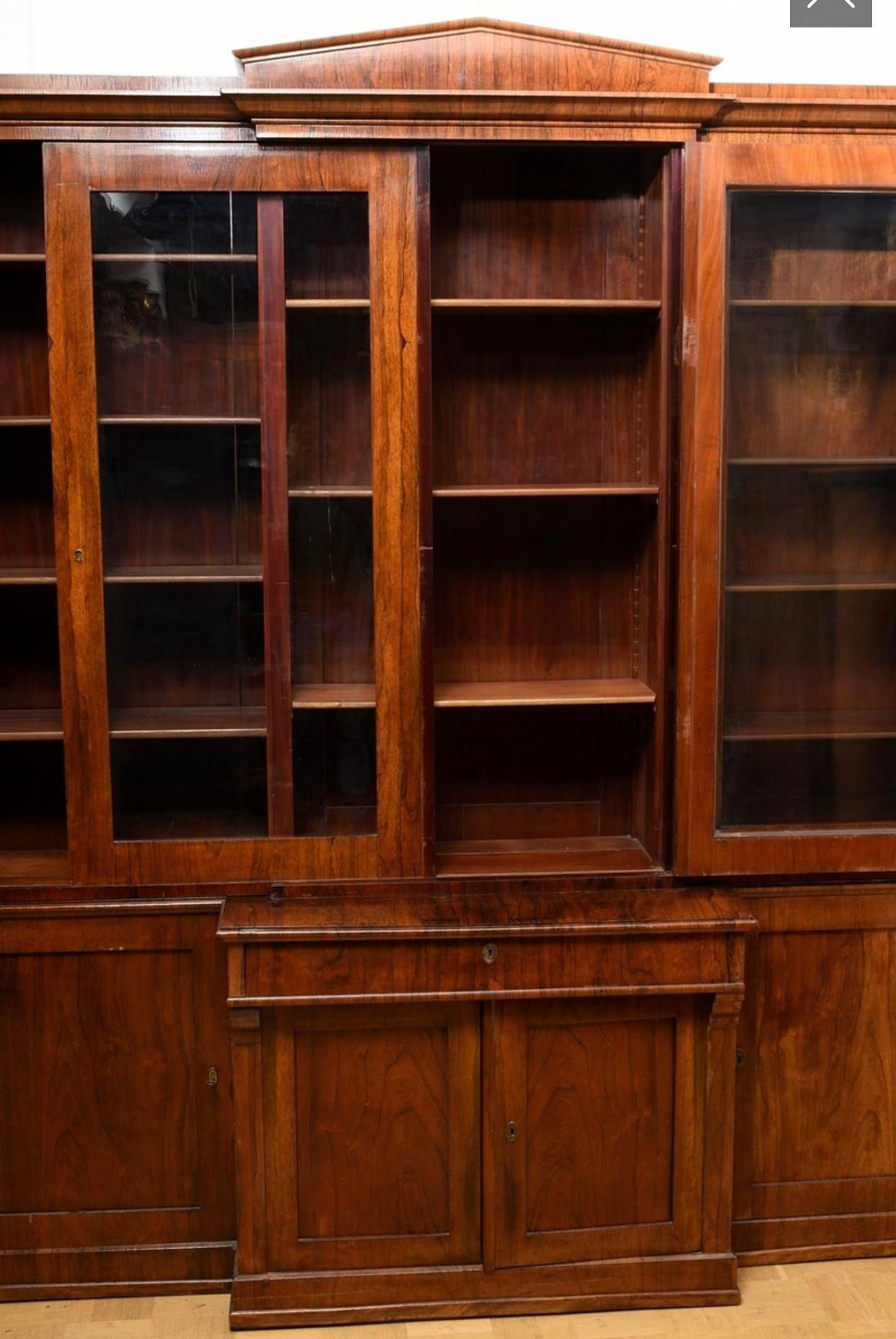 Mid-19th Century Antique Bookcase For Sale 4