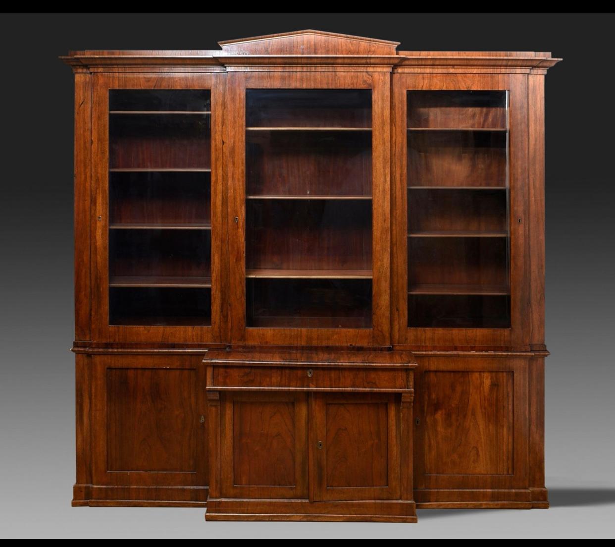 Mid-19th Century Antique Bookcase For Sale 5