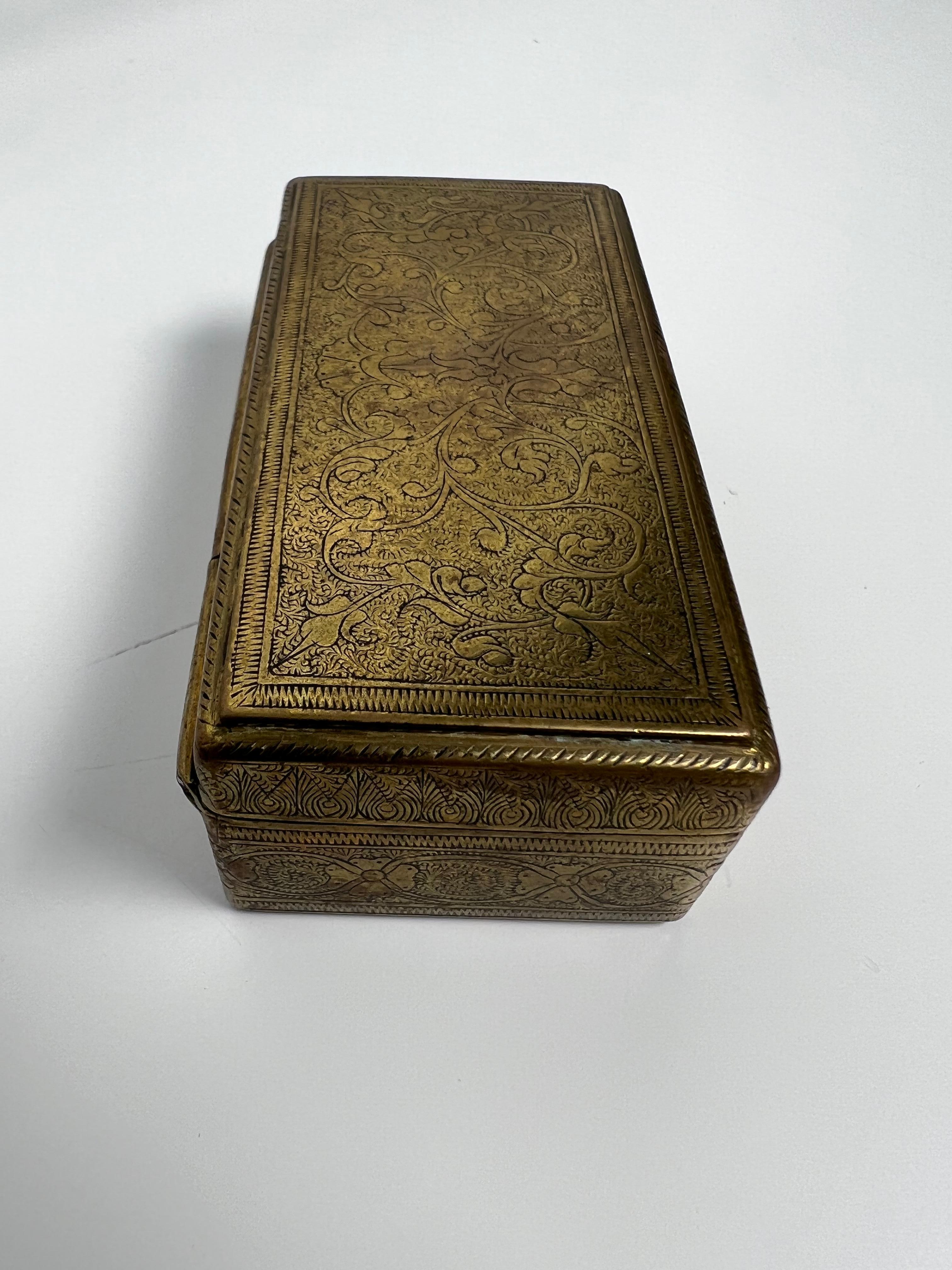 brass box with lid
