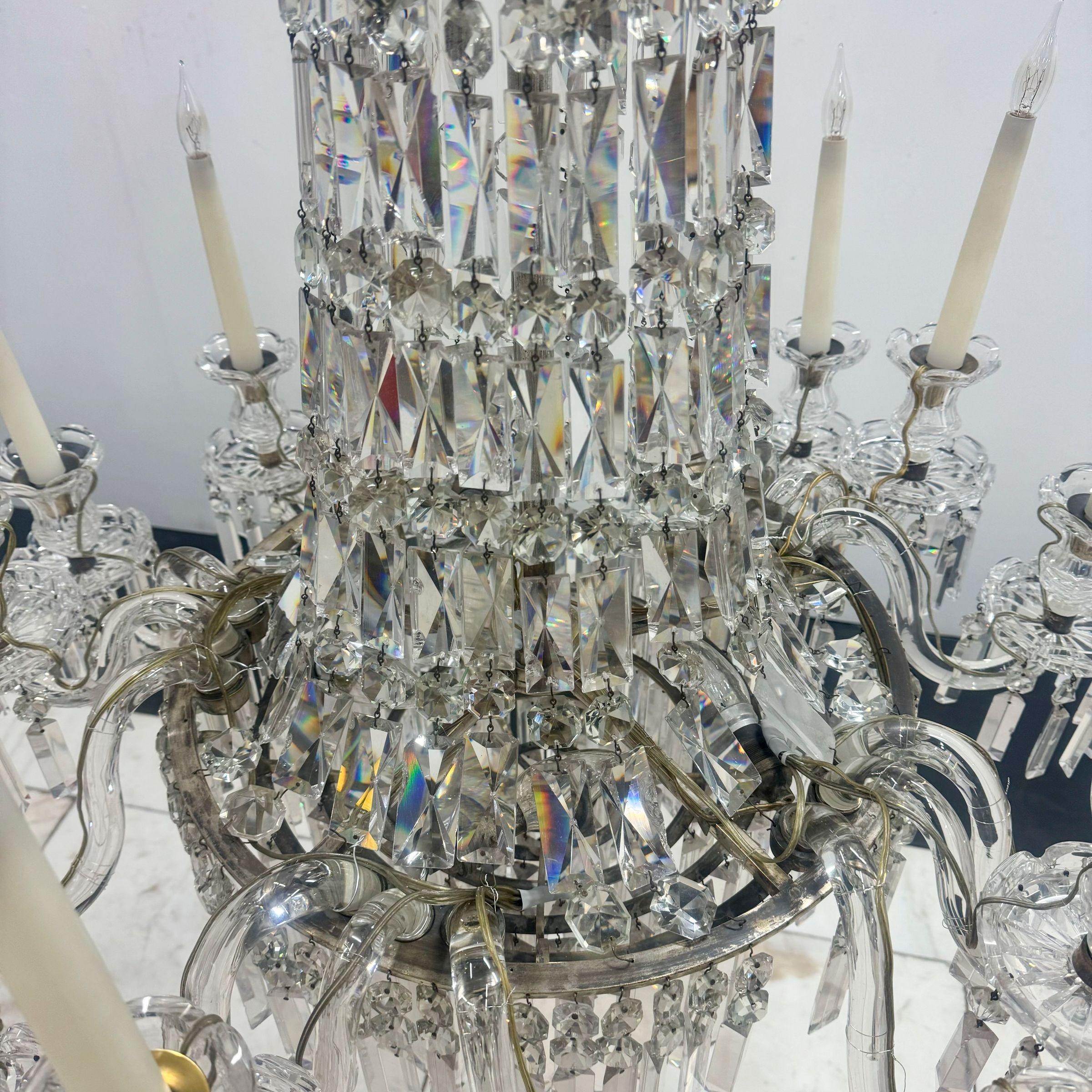 Araña de cristal antigua de mediados del siglo XIX de F&C Osler de carpa y cascada D en venta 6