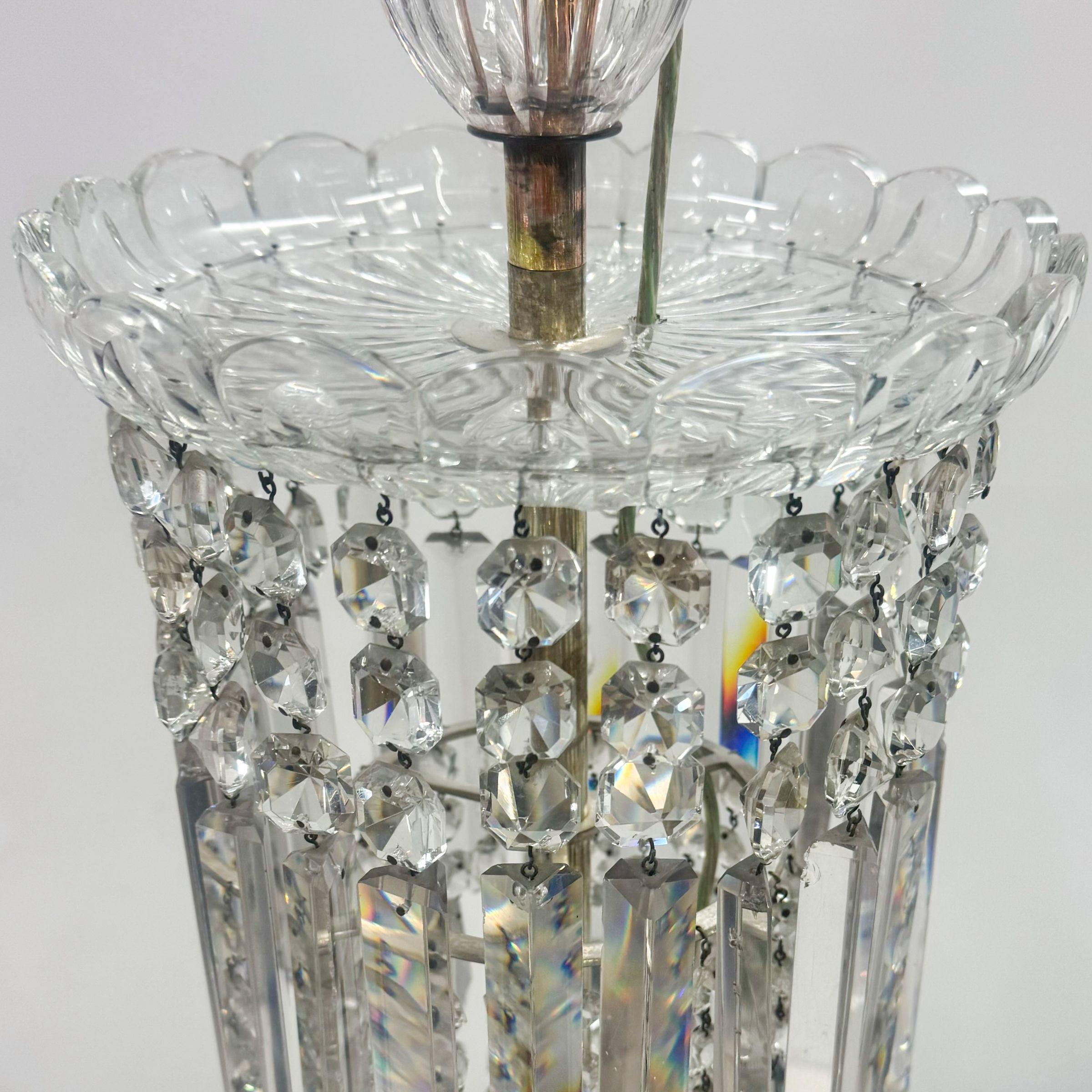 Araña de cristal antigua de mediados del siglo XIX de F&C Osler de carpa y cascada D en venta 2