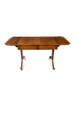 Mid 19th Century Antique English Mahogany Pembroke Writing Table