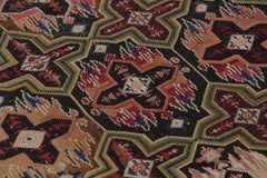 Mid-19th-Century Antique English Needlepoint Rug, Floral Trellises - Rug & Kilim