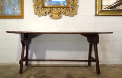 19th C Italian Chestnut Primitive Capretta Style Table available in reproduction